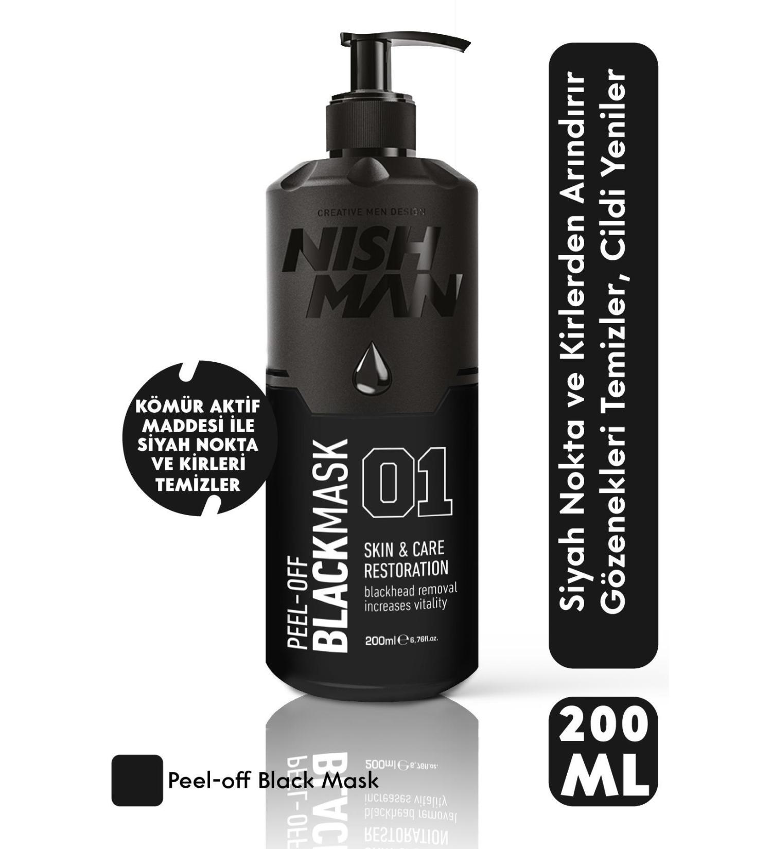 NISHMAN Peelable Black Face Mask 200 ml - Buy Online on GoSupps.com