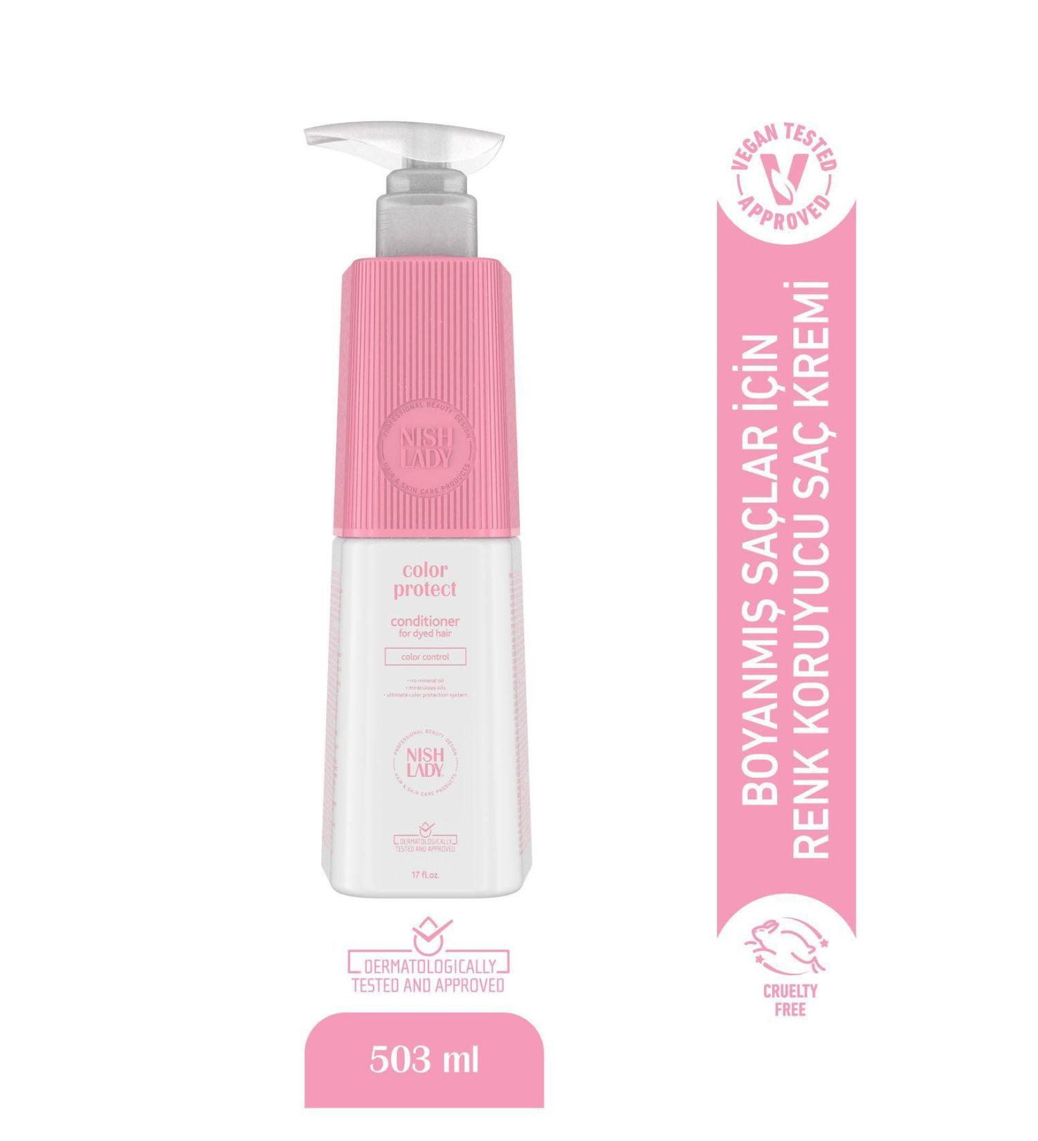 Nishlady Color Protect Sulfate-Free Conditioner for Dyed Hair Color Protecting and Revitalizing Care