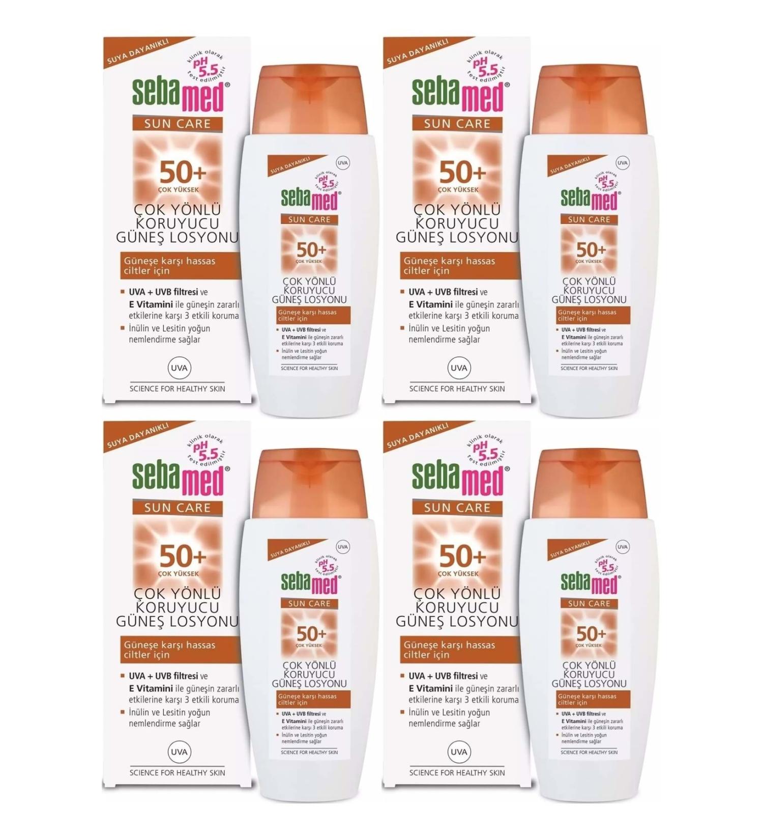 Sebamed Sun Care Multi-Protection Sun Lotion 50+ Factor 150ML (Set of 4)