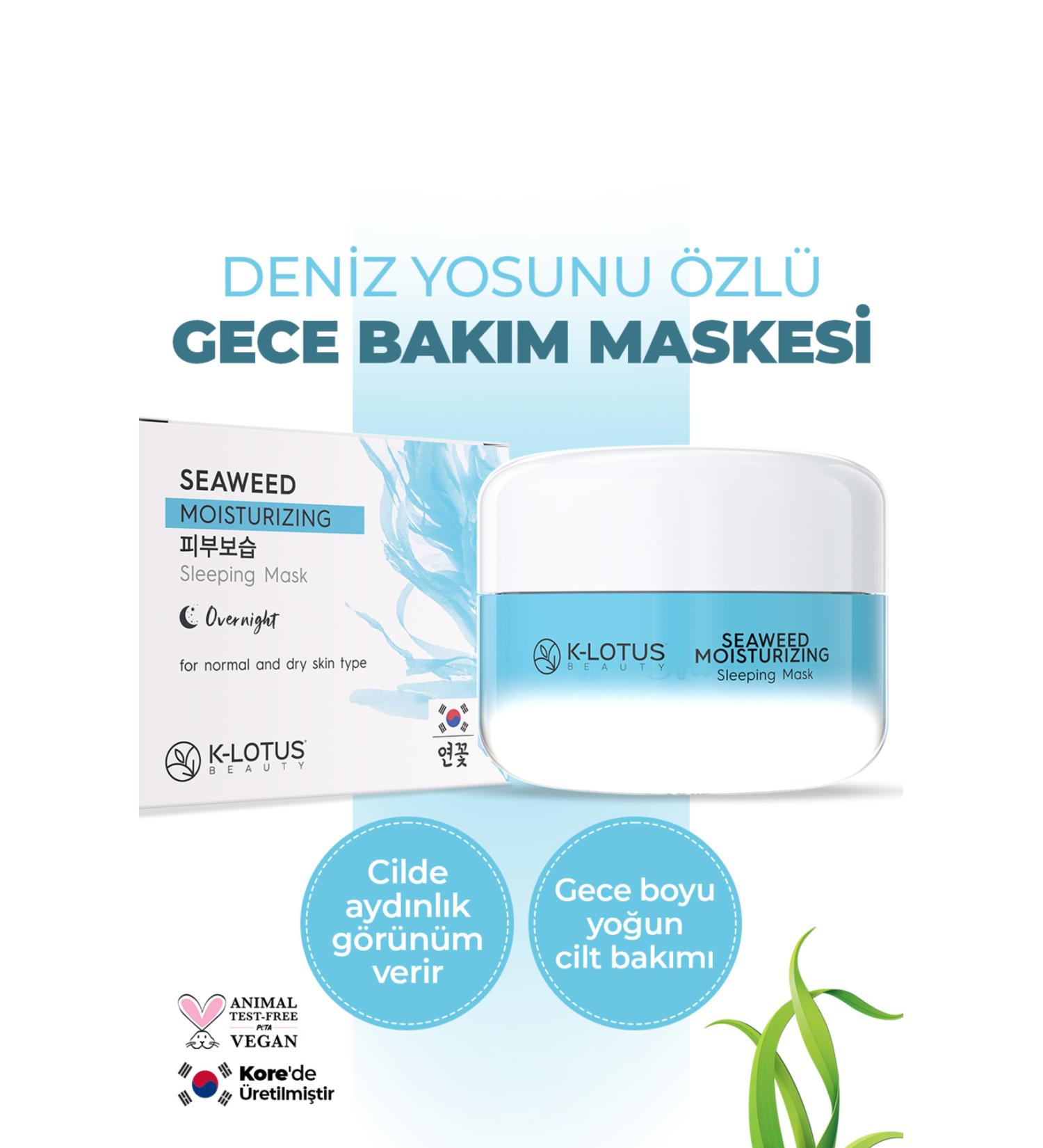 K-Lotus Beauty Seaweed Essence Sleeping Mask Deeply Moisturizing and Nourishing 30ml - Buy Online on GoSupps.com