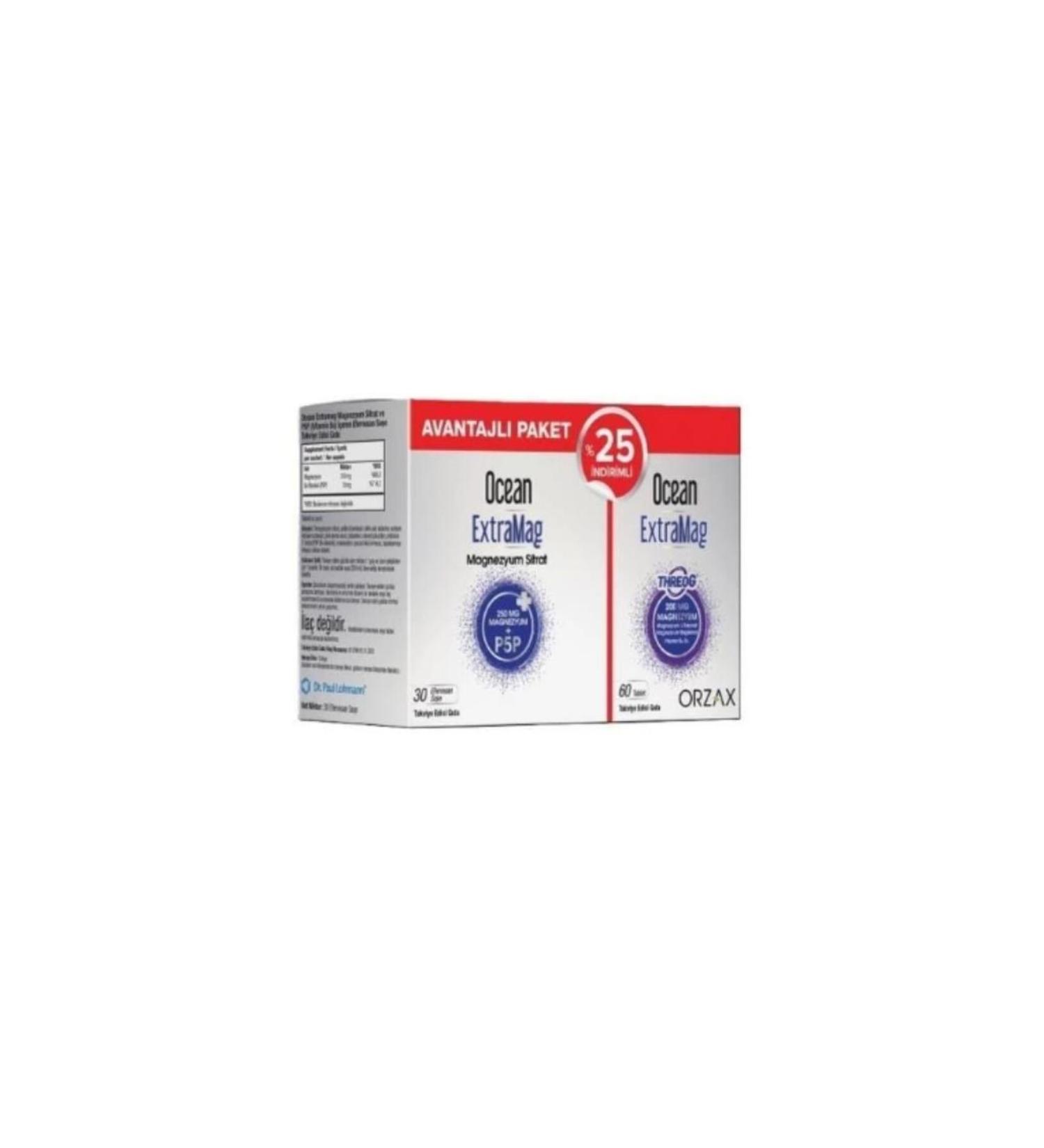 Ocean Extramag 30 Sachet + Extramag Threog 60 Tablets