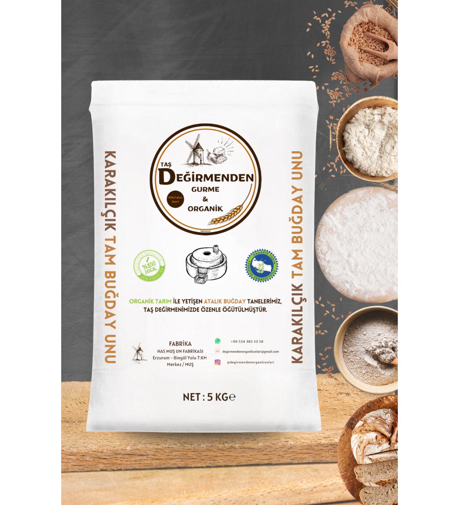 Organic Heirloom Karak l k Whole Wheat Flour from the Mill - 5 Kilos
