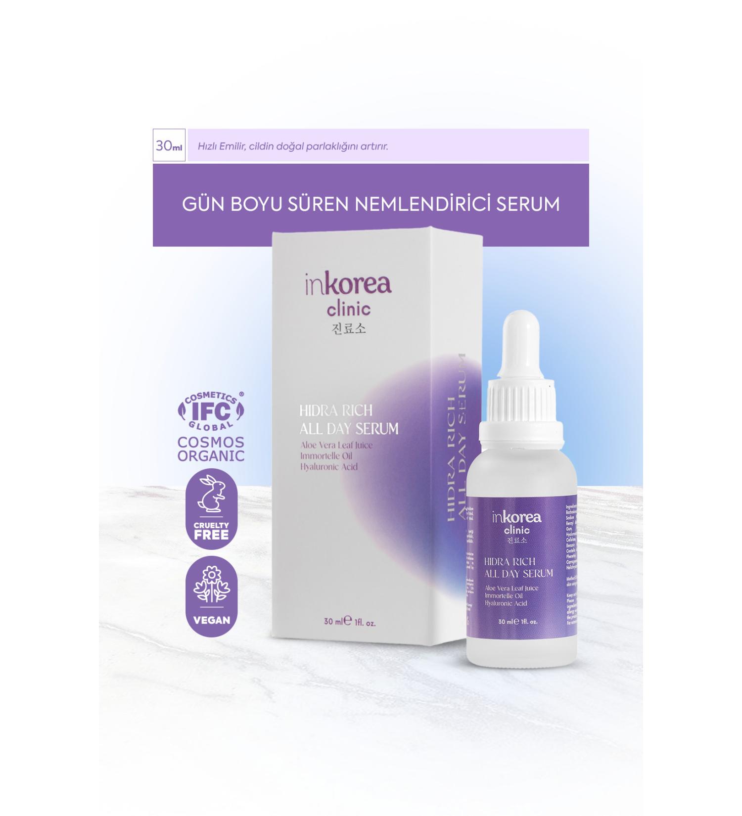 Inkorea All Day Moisturizing Serum - Hydra Rich All Day Serum - Buy Online on GoSupps.com