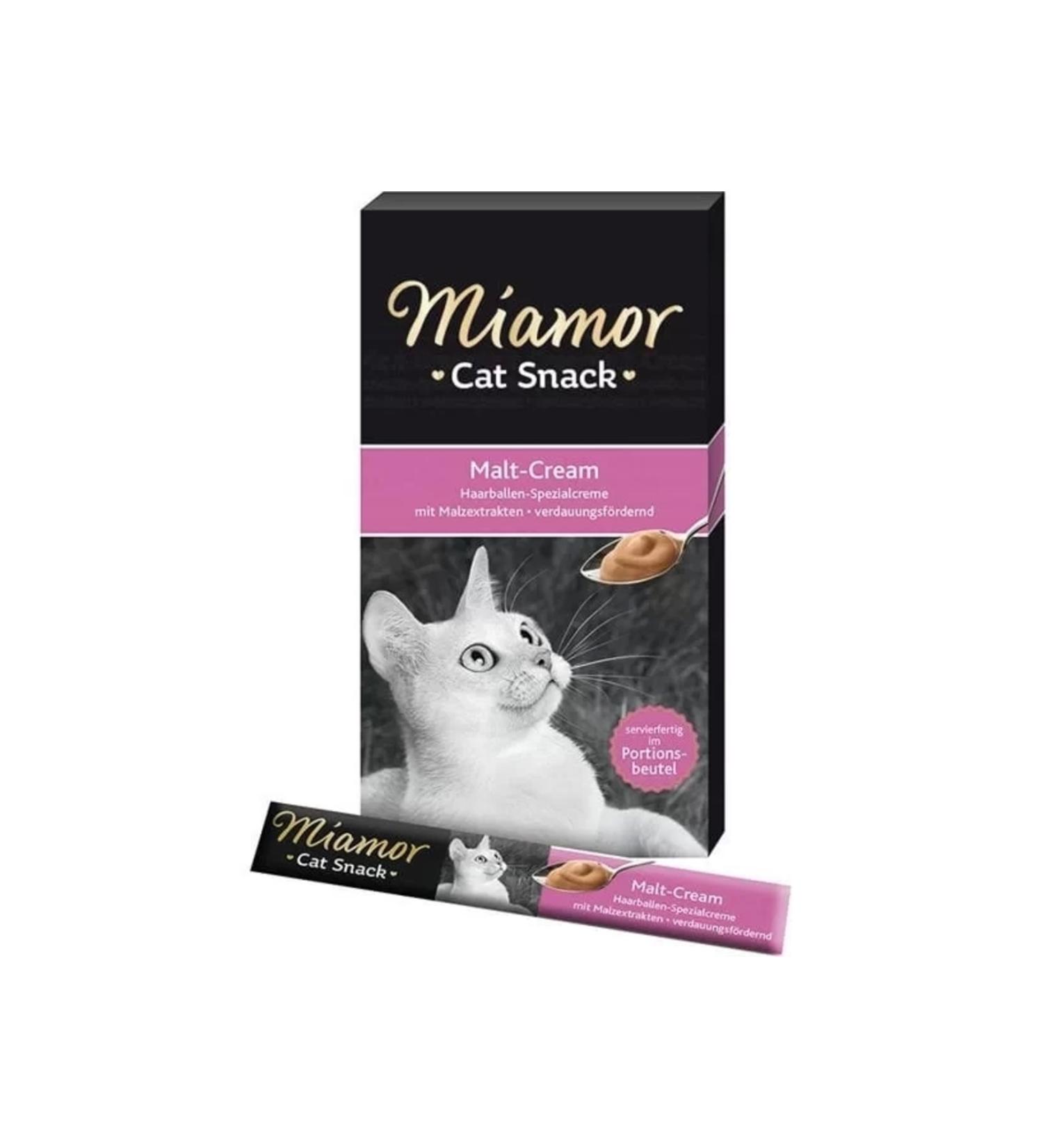 Miamor Cream Malt Extract Liquid Cat Reward Food 6x15 gr