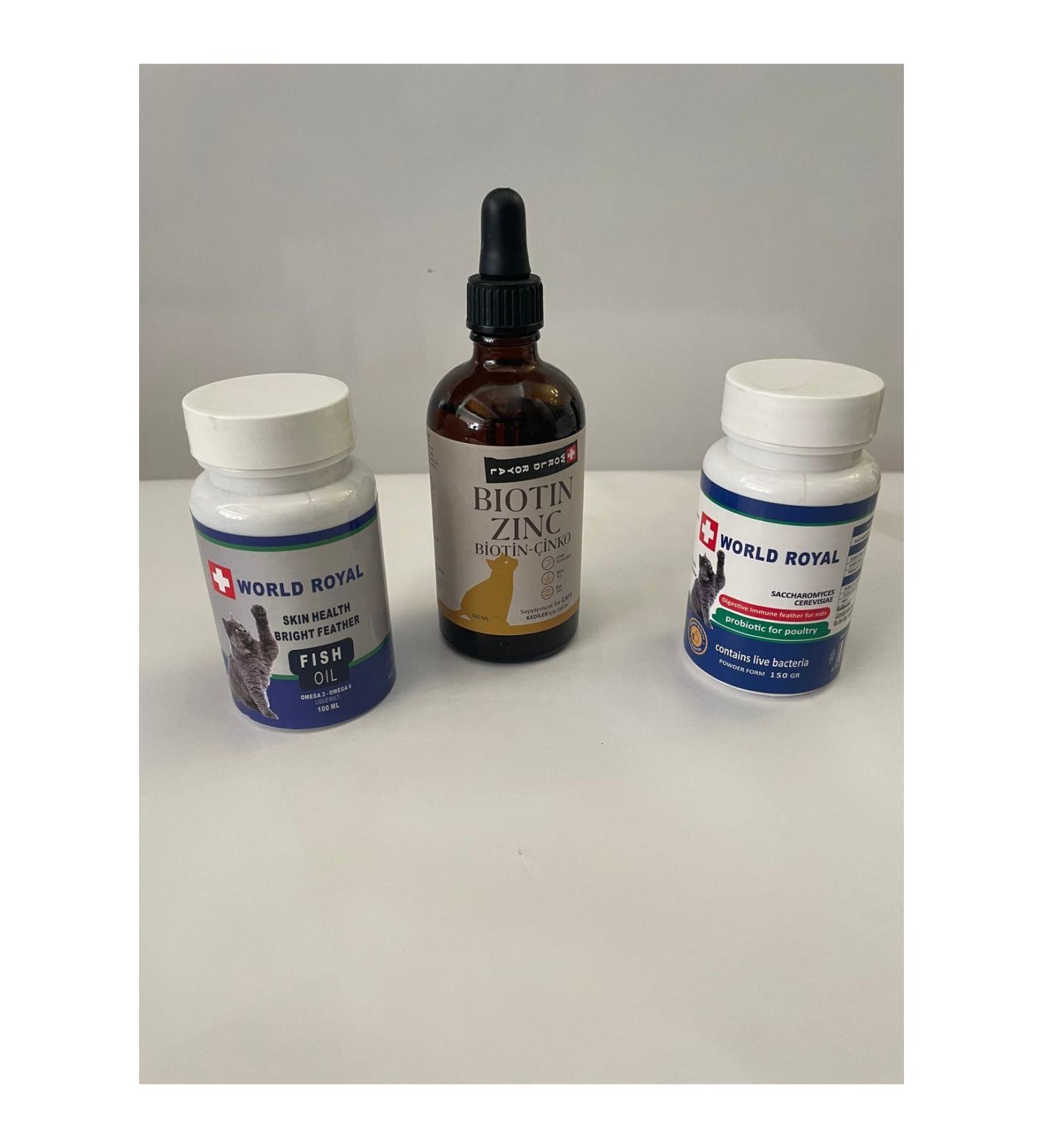 teknotrust Cat Fish oil BIOTIN ZINC Probiotic
