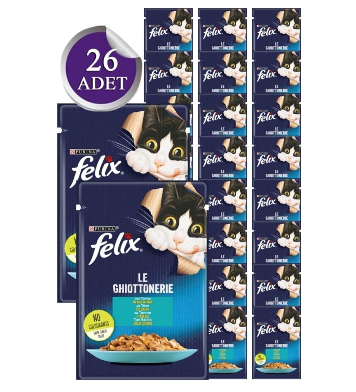 teknotrust Felix Tuna Adult Wet Cat Food 85 Gr X 26 Pieces