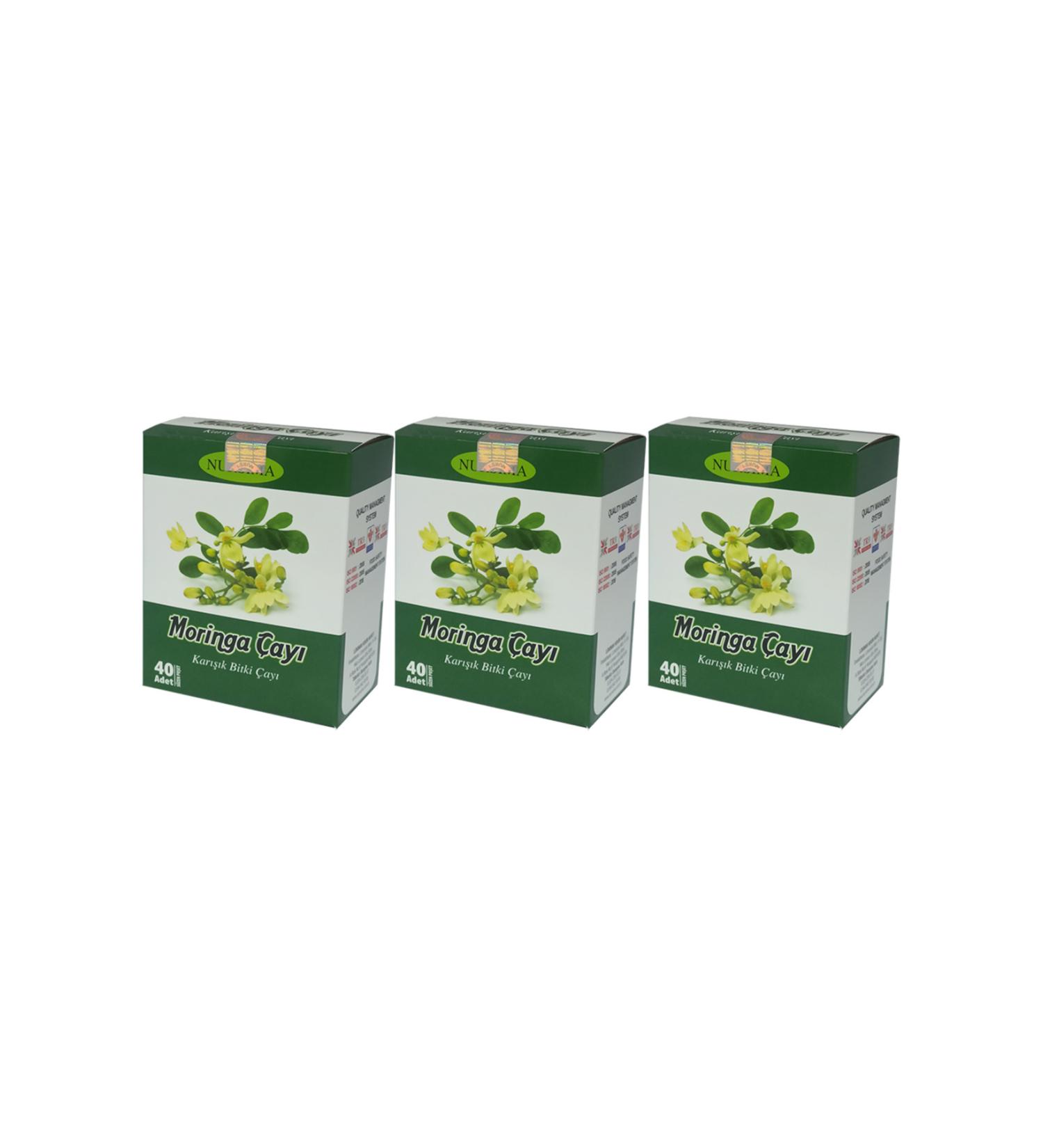 Nursima Moringa Mixed Herbal Tea 40' Filter Bags 3 Boxes