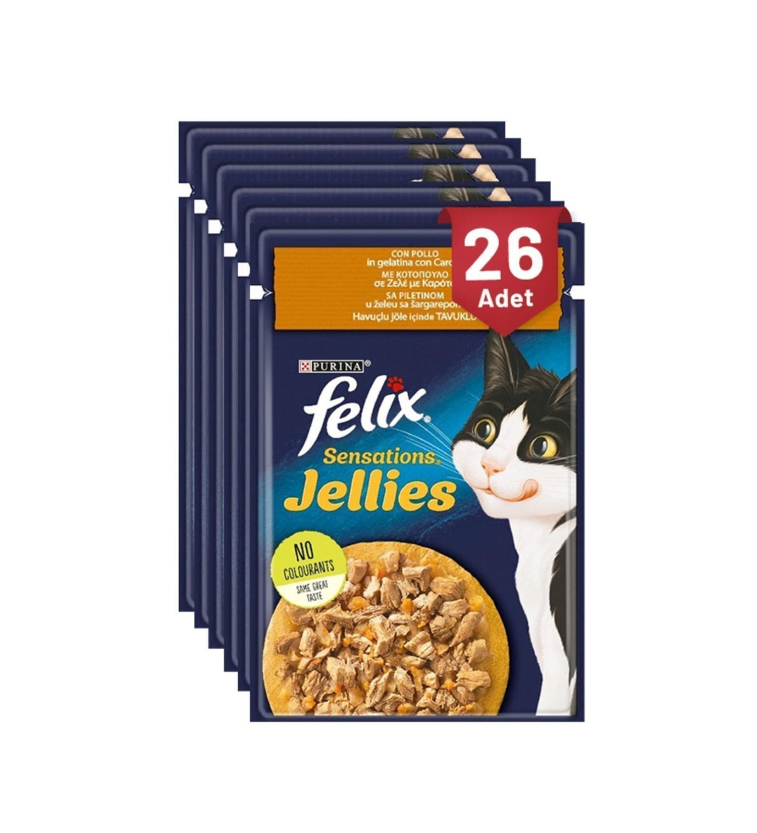 teknotrust Felix Sensations Chicken and Carrot 85 Gr - 26 Pieces