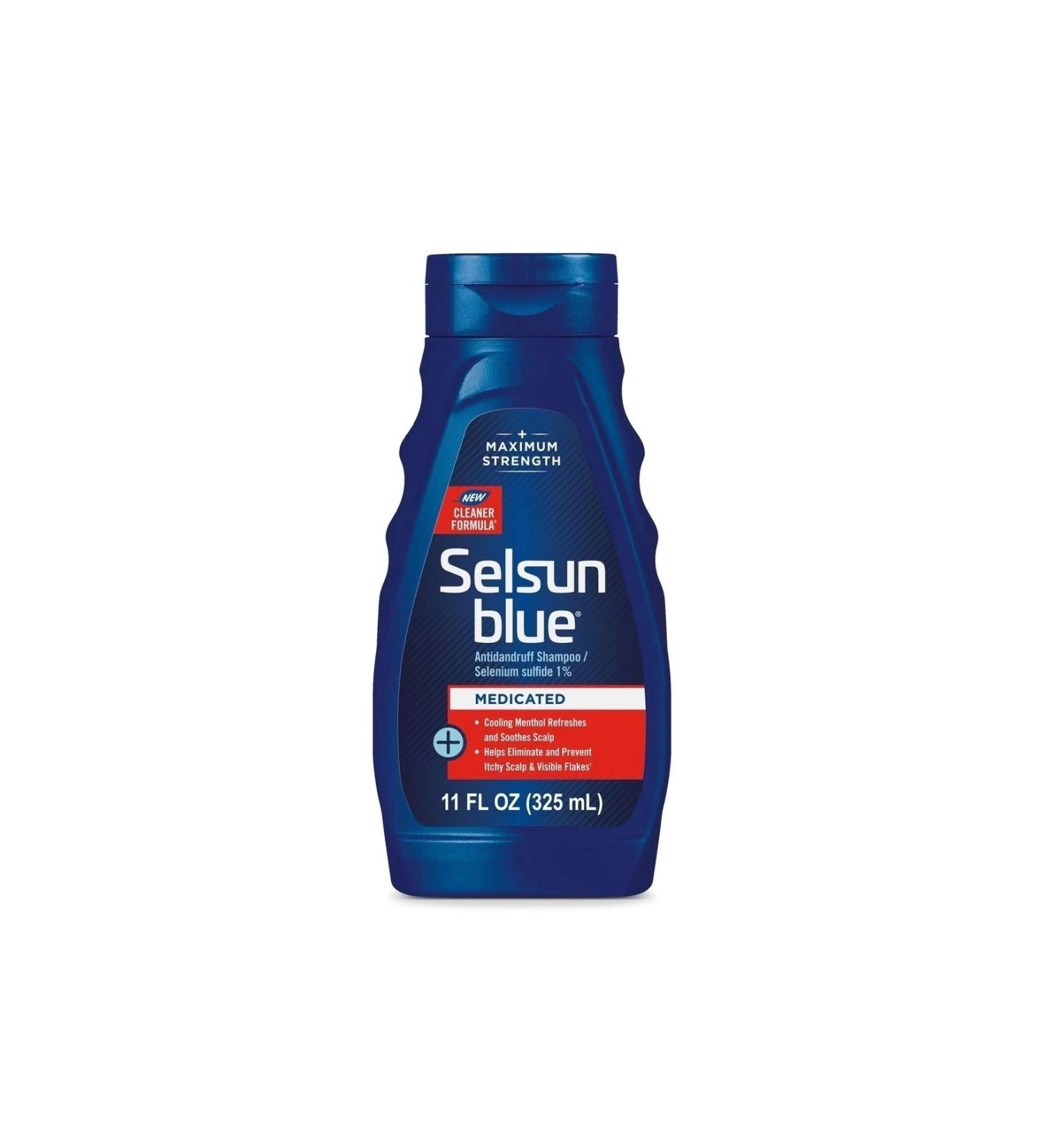 Selsun Blue Maximum Strength Menthol Dandruff Shampoo 325ml - Buy Online on GoSupps.com
