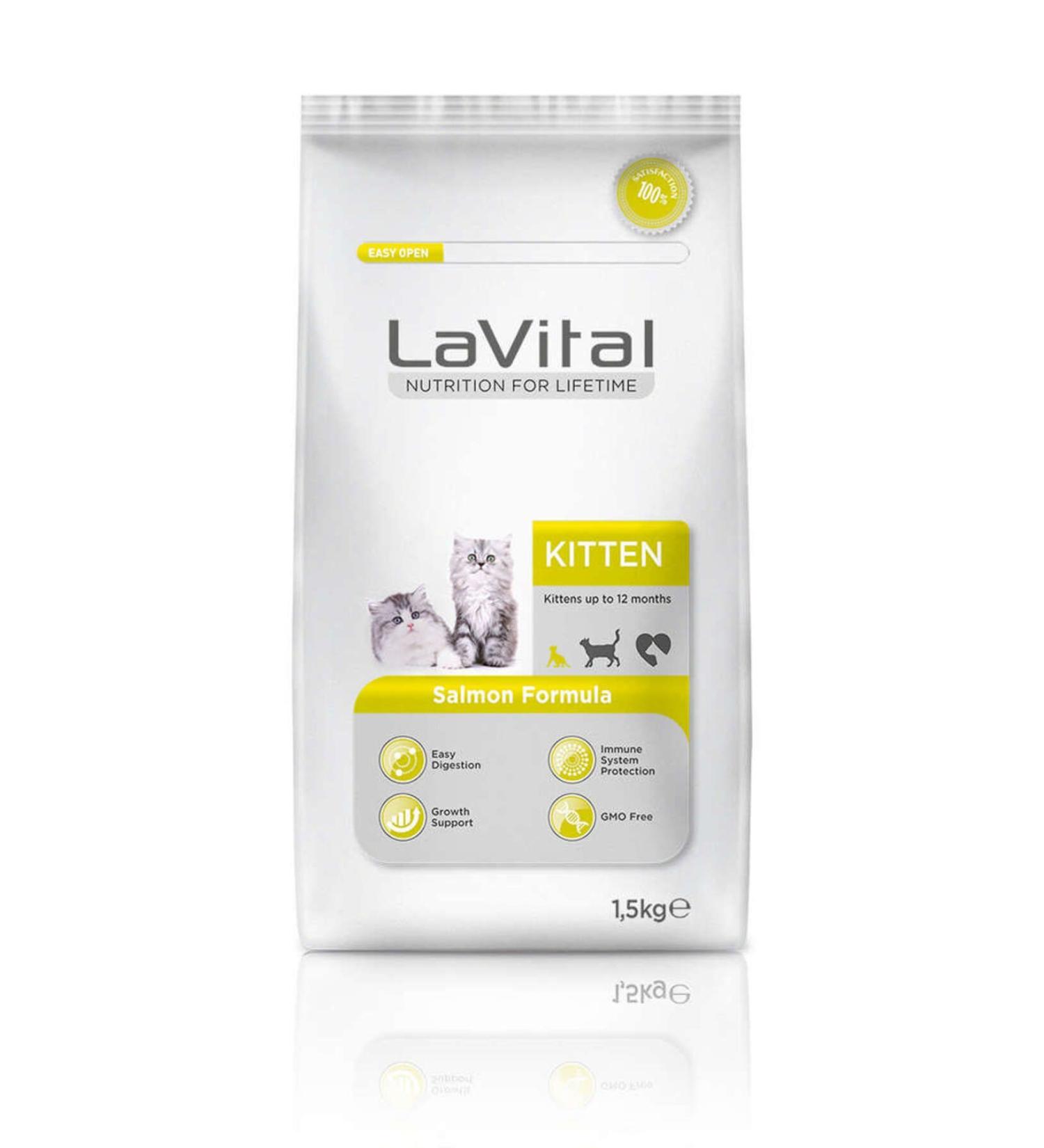 teknotrust Lavital Kitten Salmon Cat Food - 1.5 Kg 106008