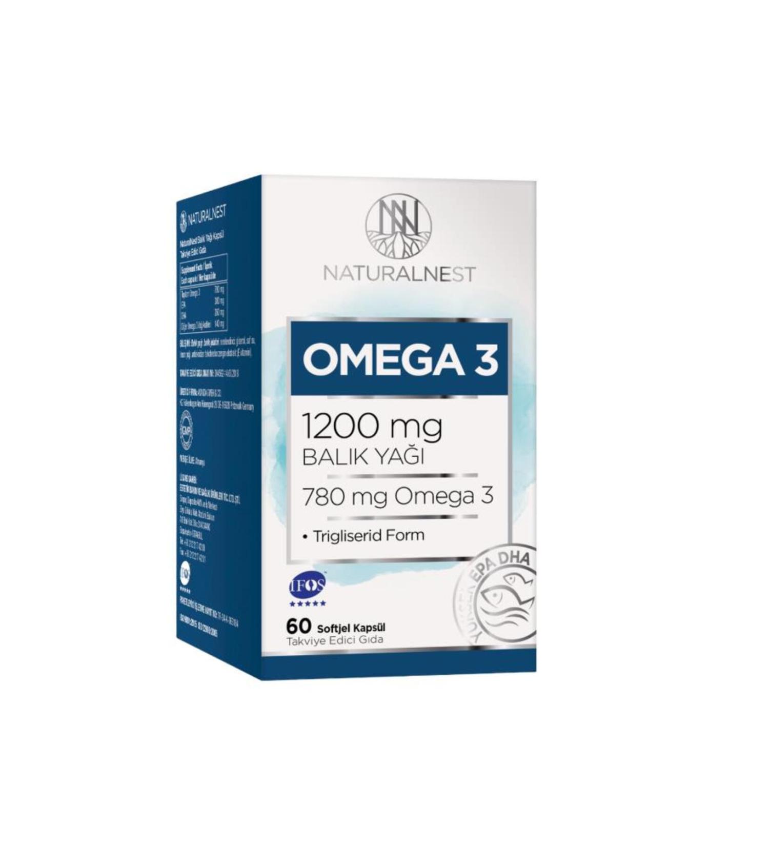 Natural Nest Omega3 Fish Oil 60 Capsules