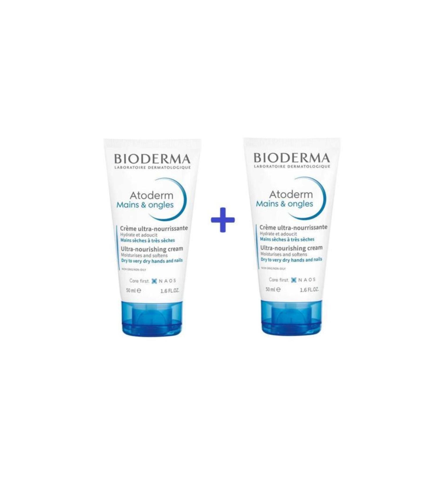 Bioderma Atoderm Hand & Nail Cream 50 ml X2 Double Pack Special Price