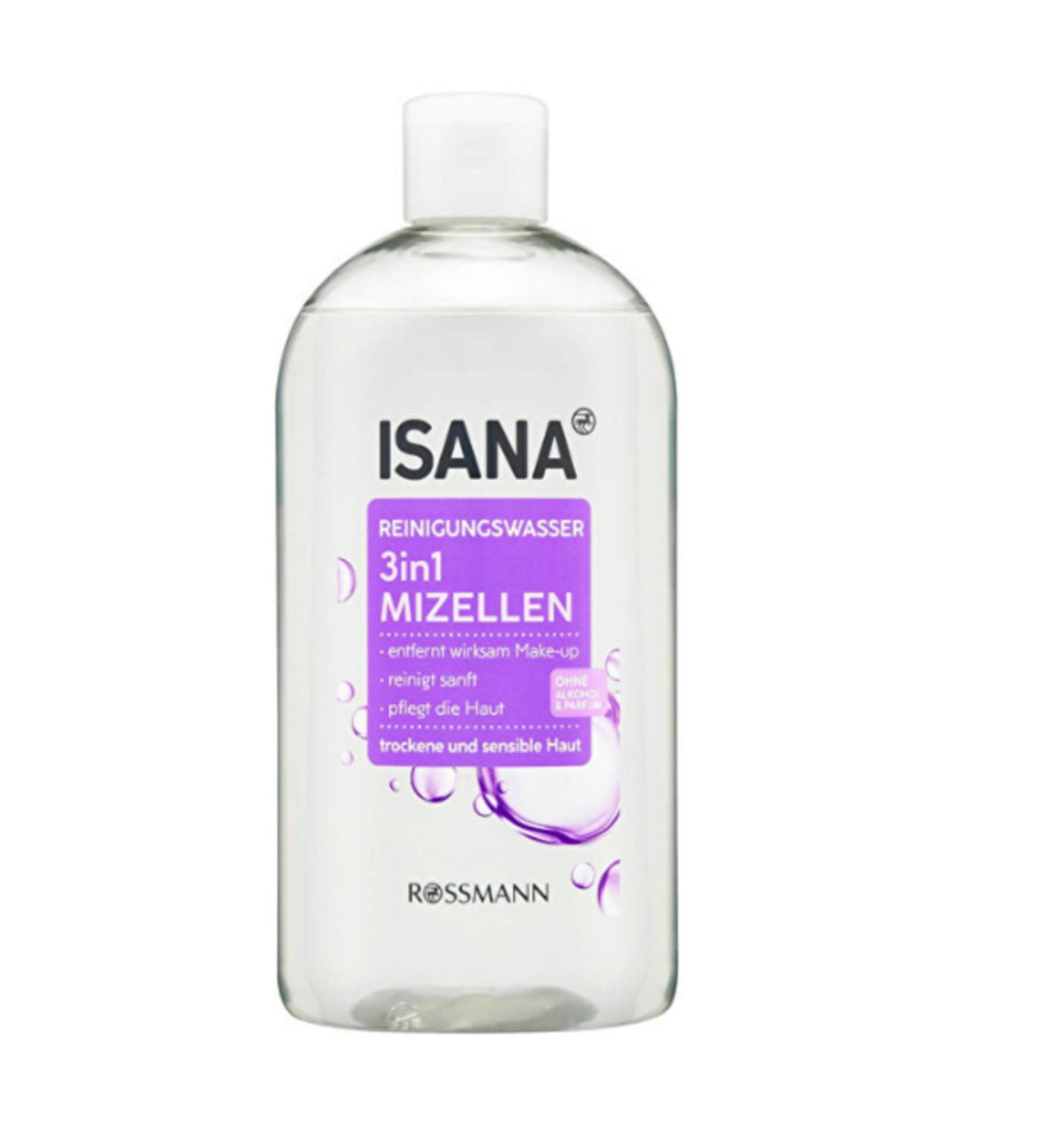 Isana Professional Isana Make-Up Remover 3 in 1 Micellar Water Alcohol-Free Dry & Sensitive Skin 400ml
