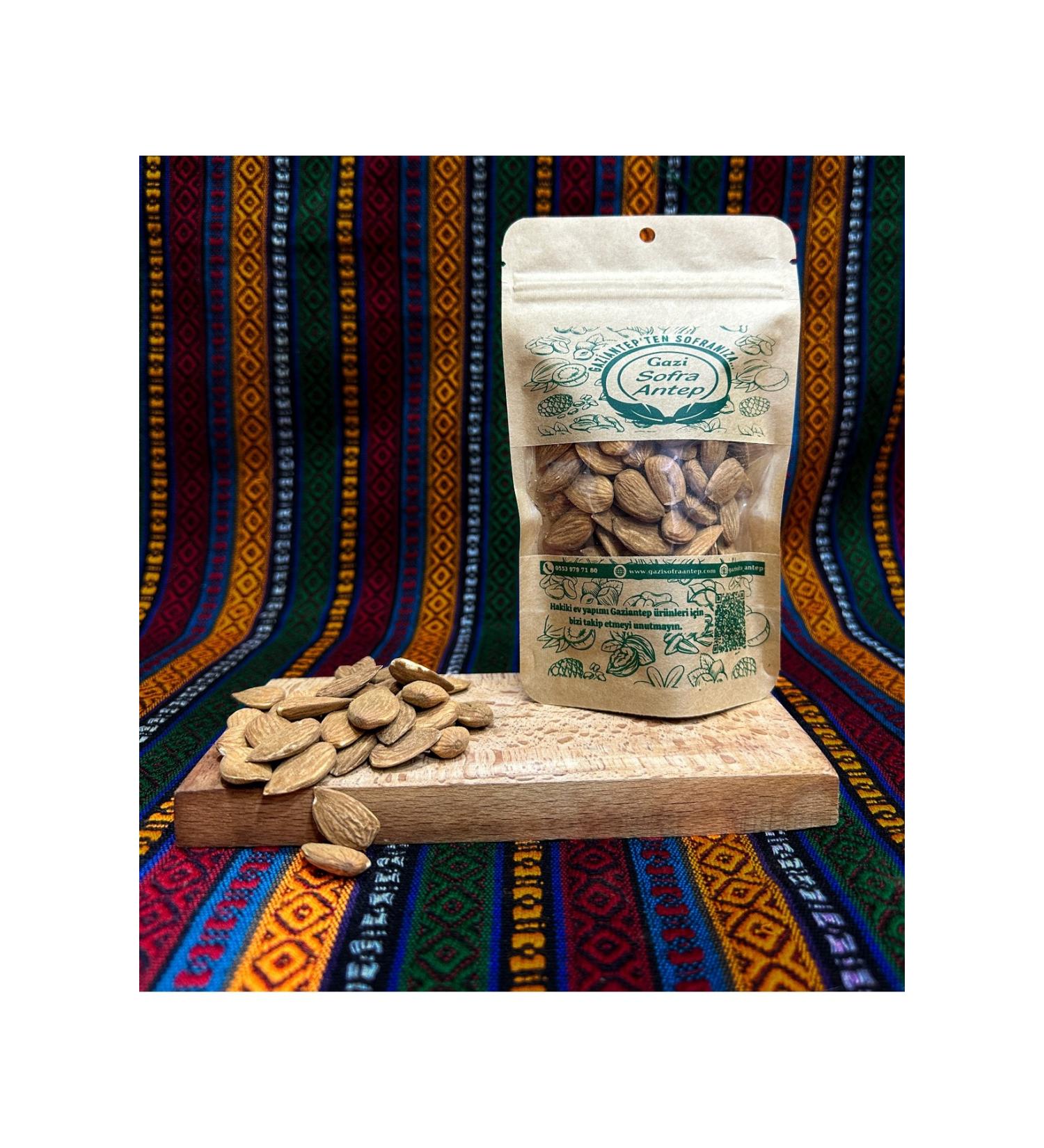 gazisofraantep Almond Kernels Raw Local 500 Gr