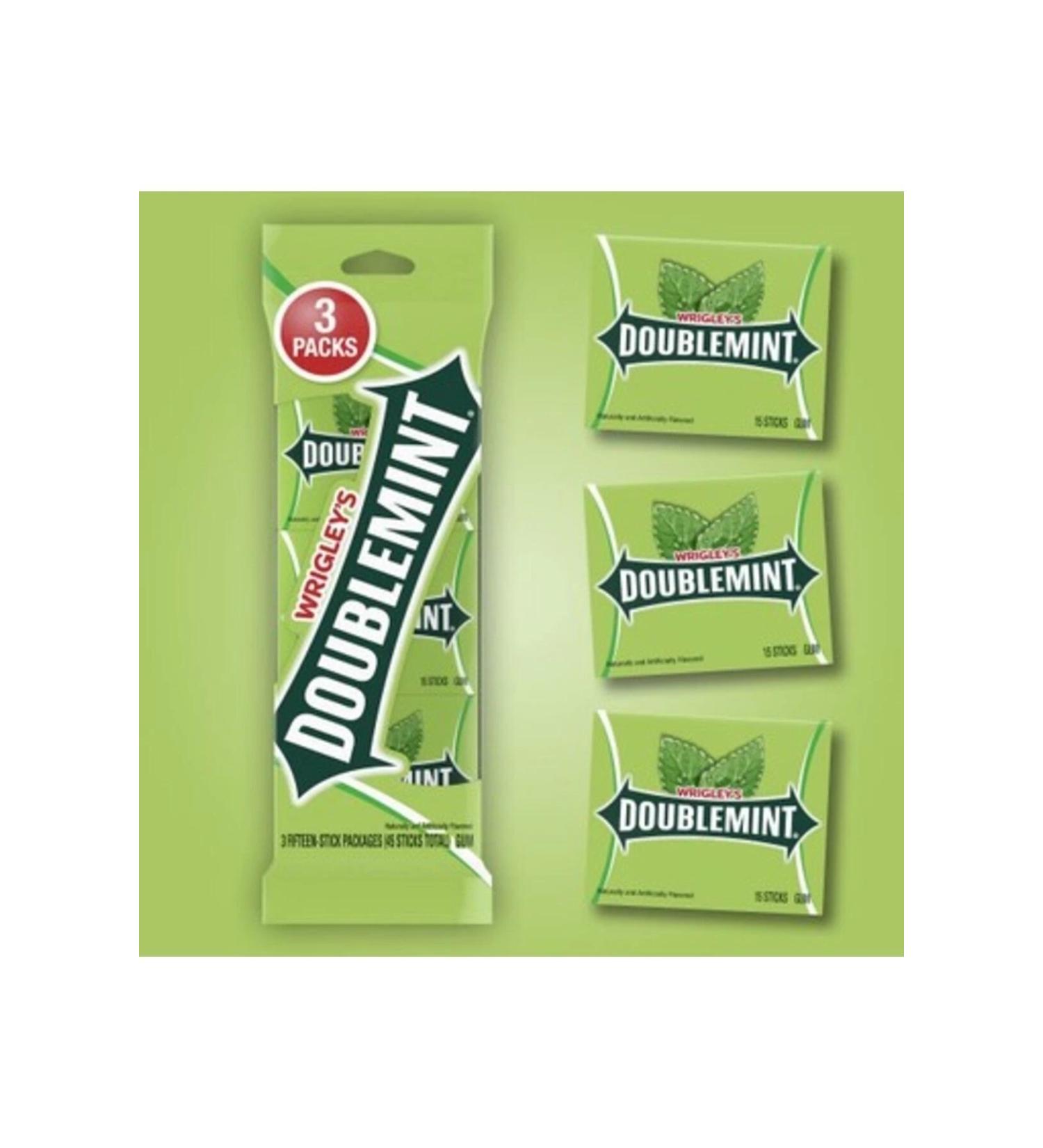 Wrigleys Wrigley's Doublemint 3 Pack 45 Sticks