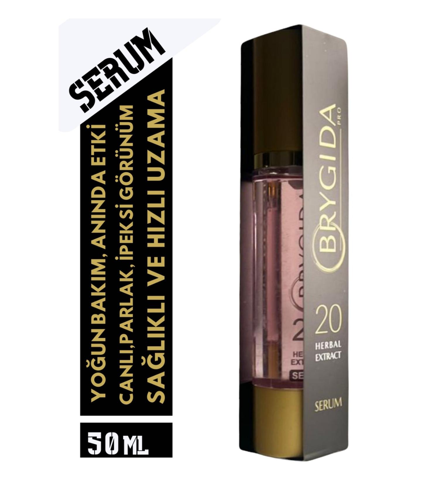 BRYGIDA Fast Growth Effective Repairing Hair Care Serum Unique Formula Containing 20 Natural Plant Extracts - Buy Online on GoSupps.com