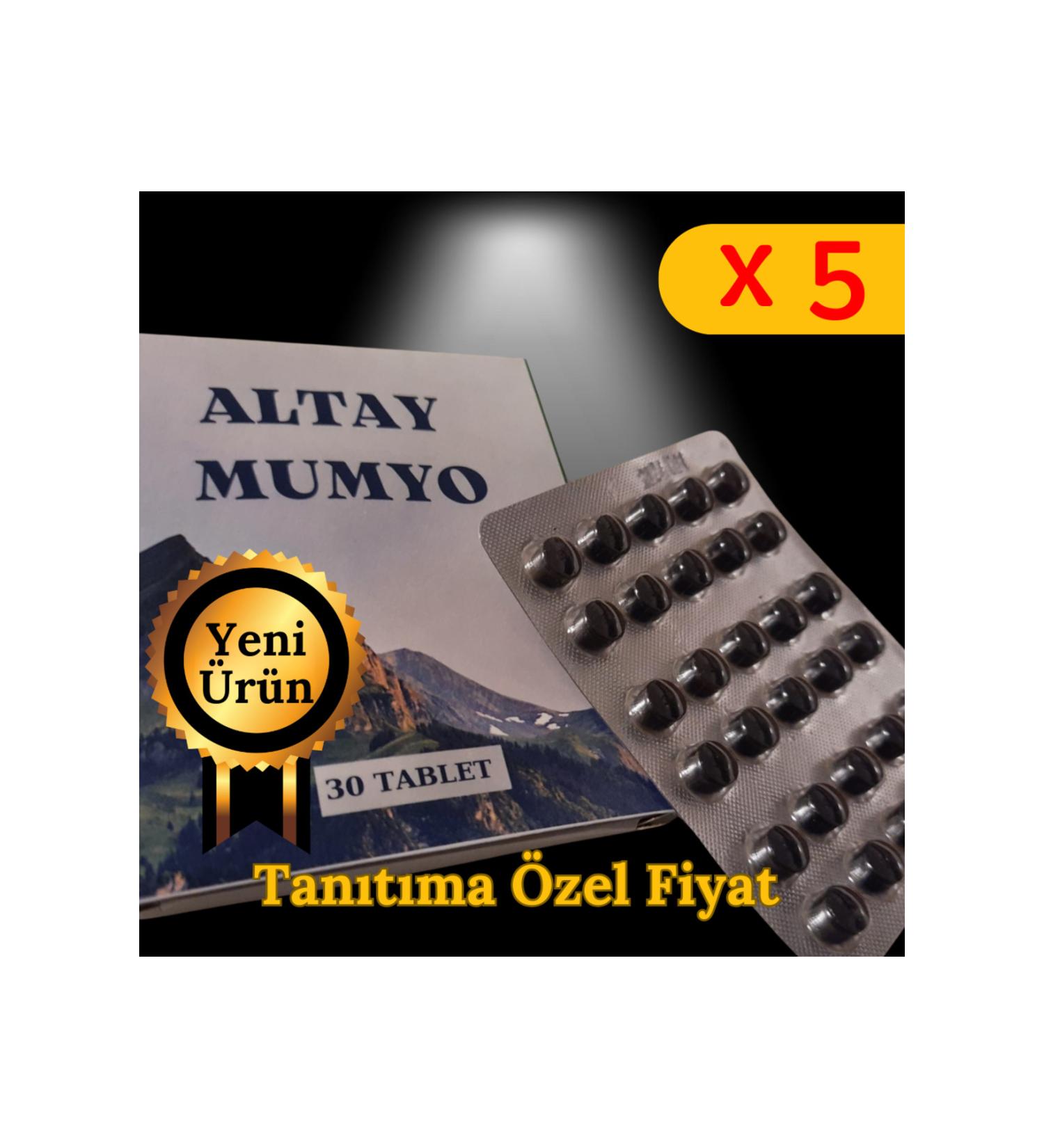 ALTAY MUMYO Pure Mumiyo 30 Tablets Set of 5