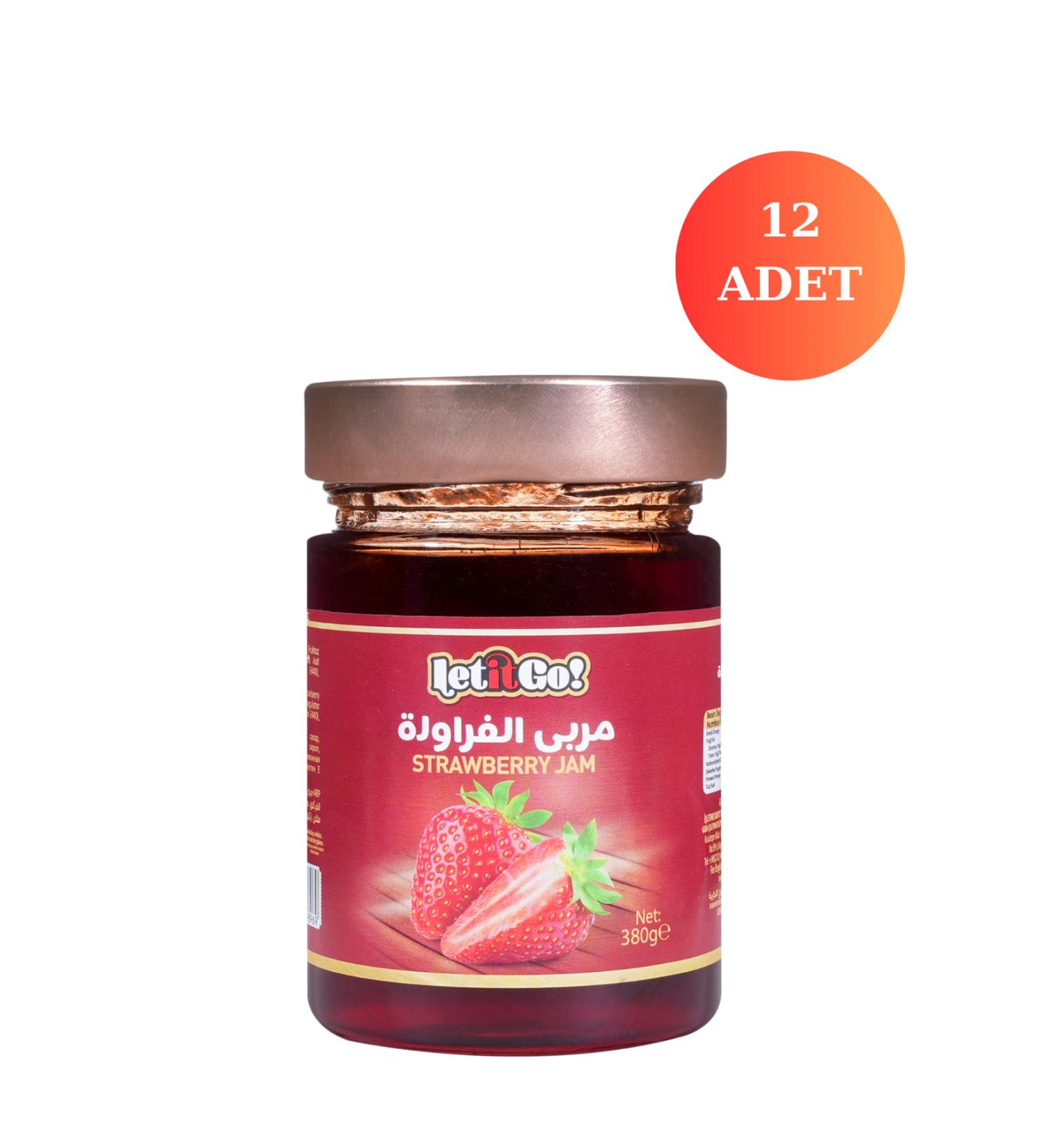 LET IT GO Strawberry Jam 380 Gr - 12 Pieces !!