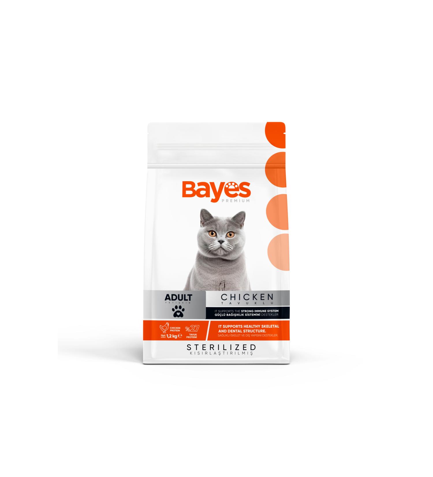 Bayes Adult Neutered Cat 1.2 Kg - Buy Online on GoSupps.com