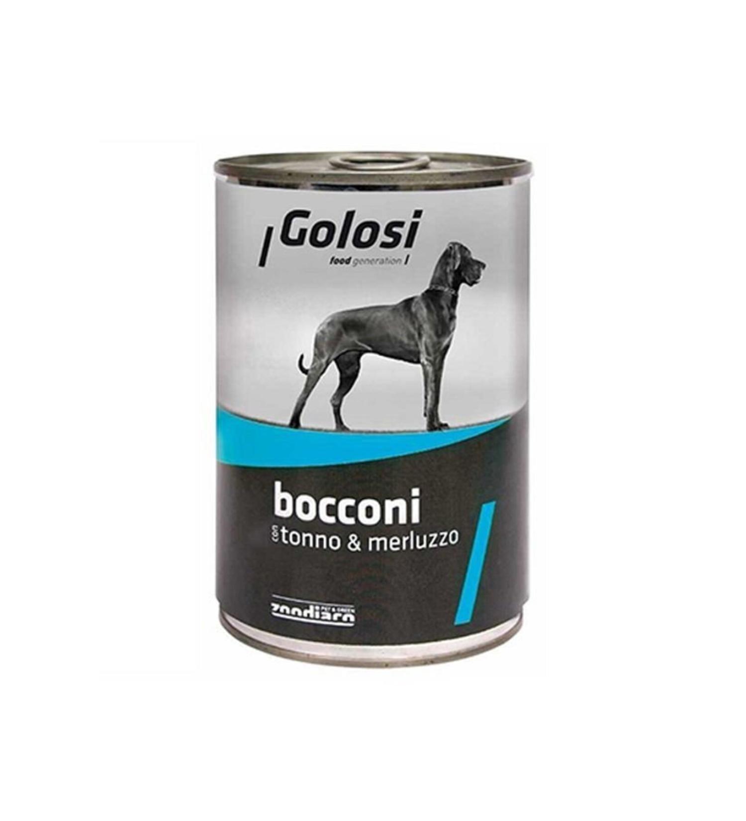 Golosi Tuna and Cod Canned Dog Food 400 Gr
