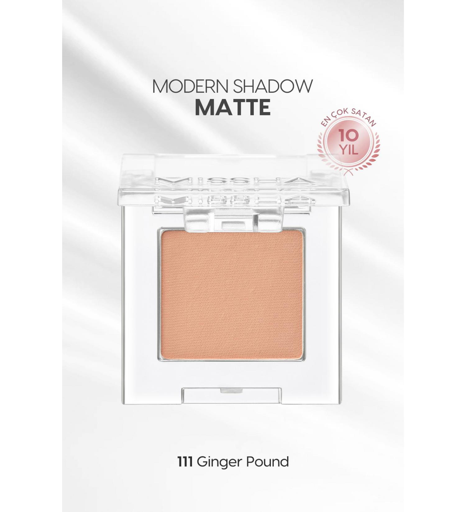 Missha Soft Texture Non-Flagging Matte Single Eyeshadow Modern Shadow Matte 111 Ginger Pound