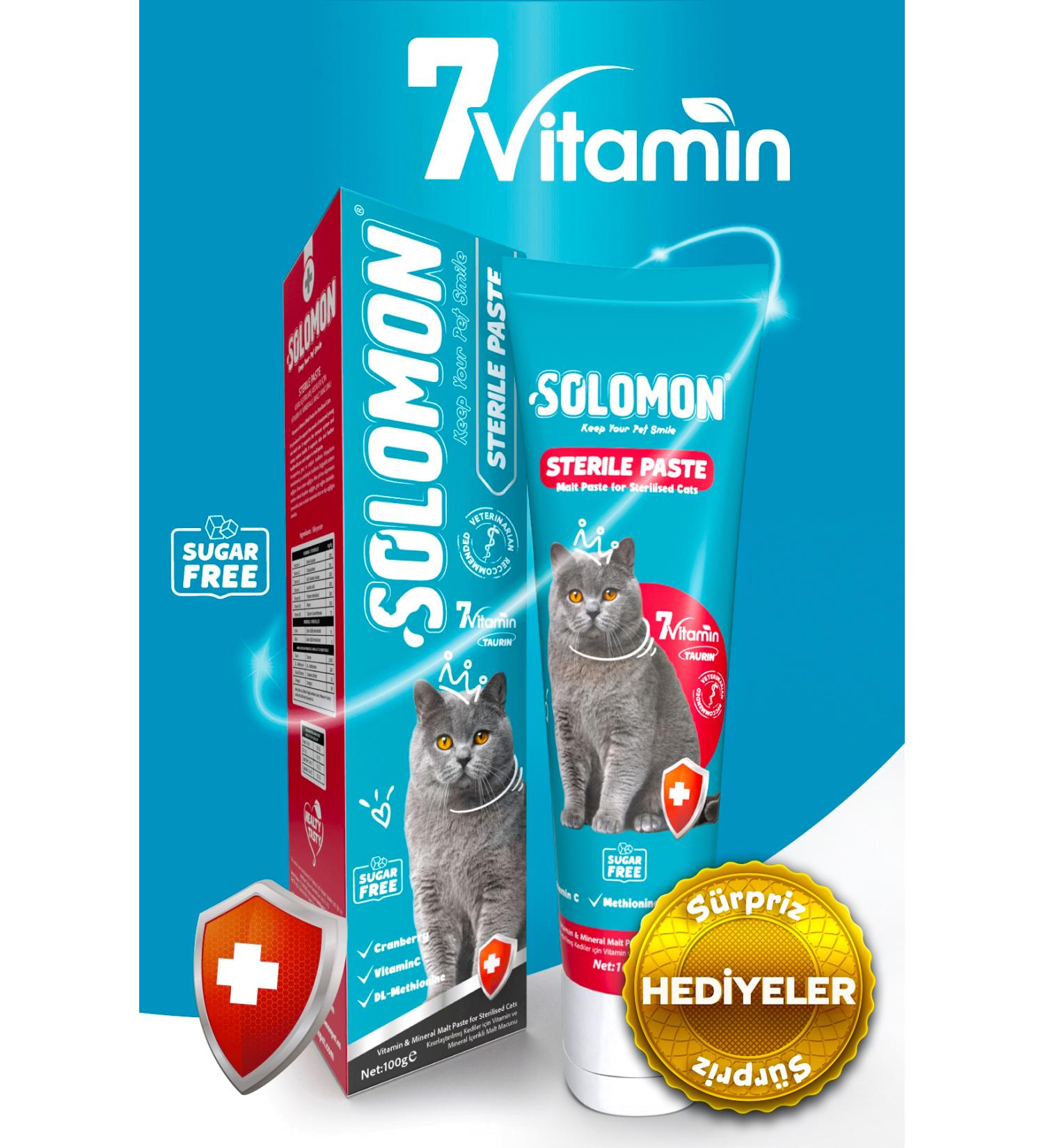 Solomon Sterile Paste 100 gr Vitamin and Mineral Malt Paste for Sterilized Cats - Buy Online on GoSupps.com