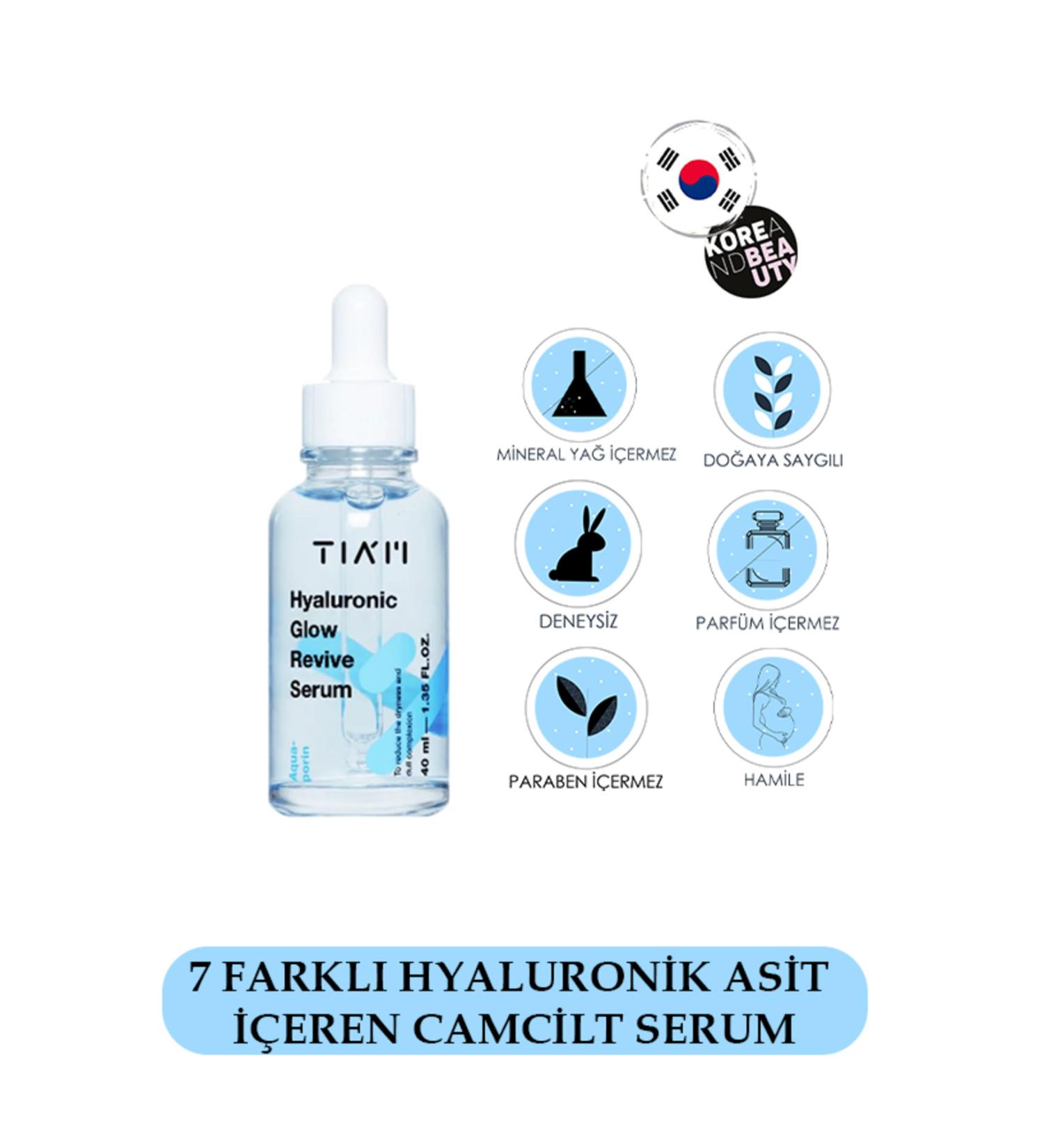 T AM Hyaluronic Glow Revive Serum Intensive Moisturizing 7 Complex Hyaluronic Acid Skin Serum - Buy Online on GoSupps.com