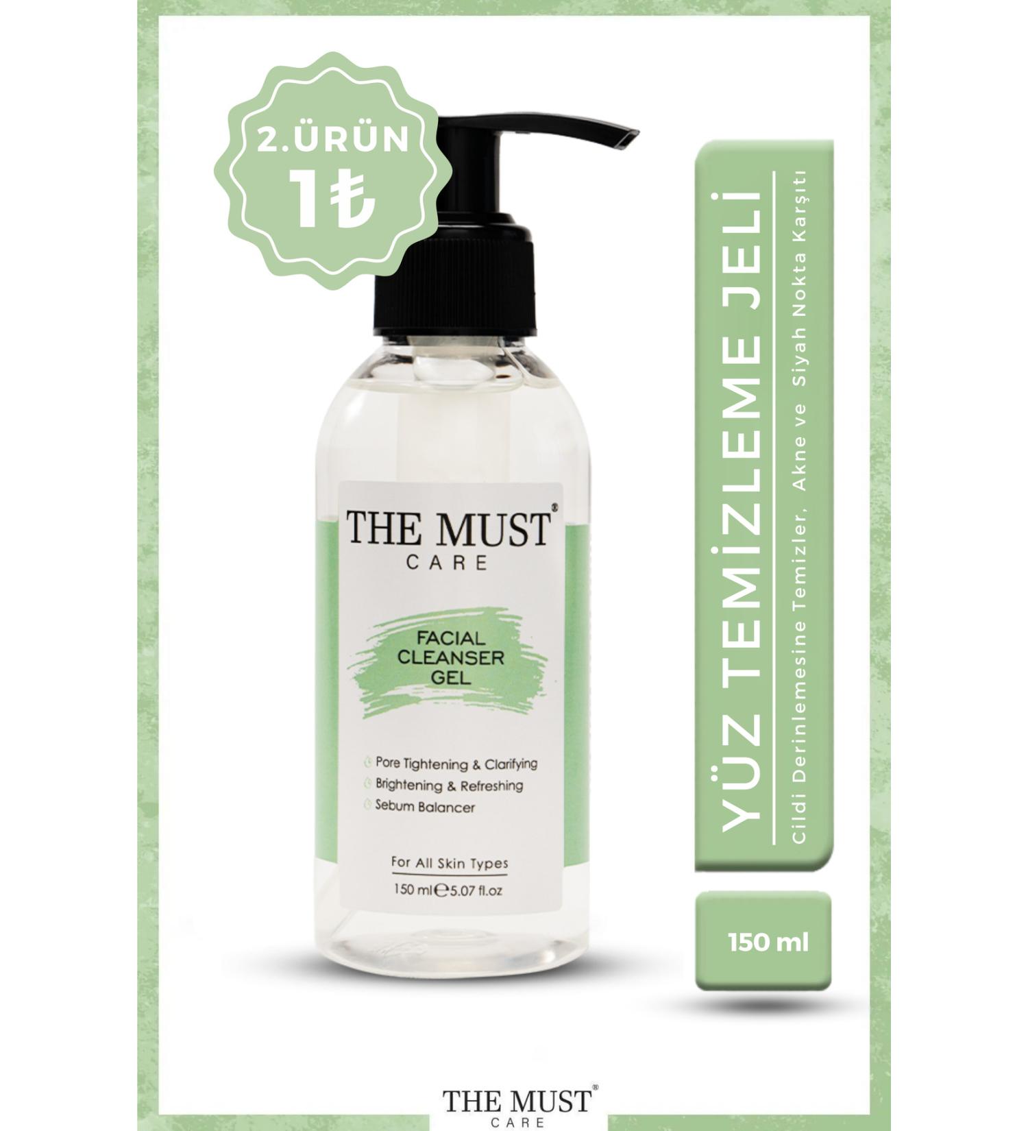 THEMUSTCARE Purifying and Sebum Balancing Brightening Make-up and Facial Cleansing Gel for All Skin Types 150 ml - Buy Online on GoSupps.com