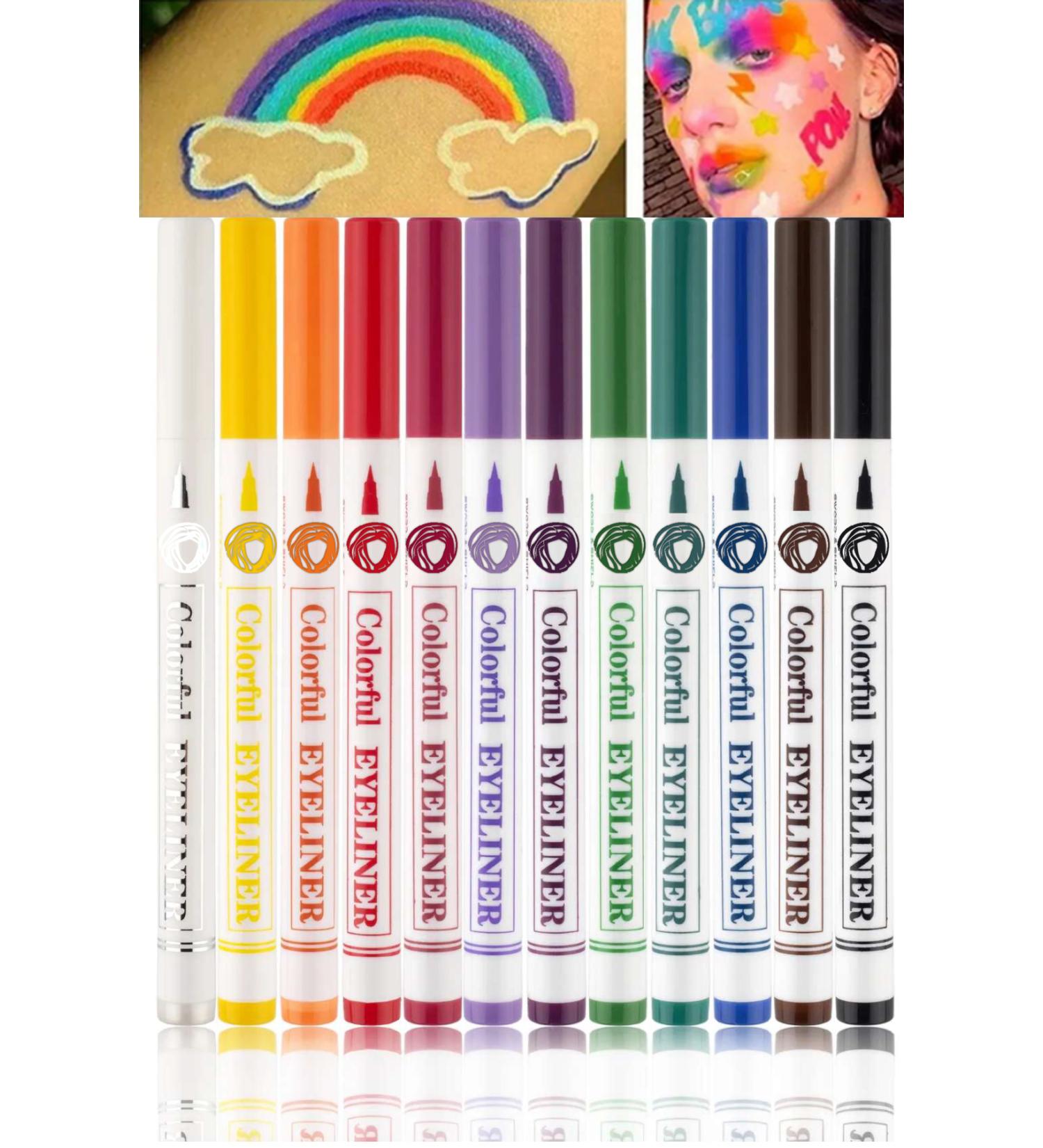 LUUA 12 Color Pen Eyeliner Set - Buy Online on GoSupps.com