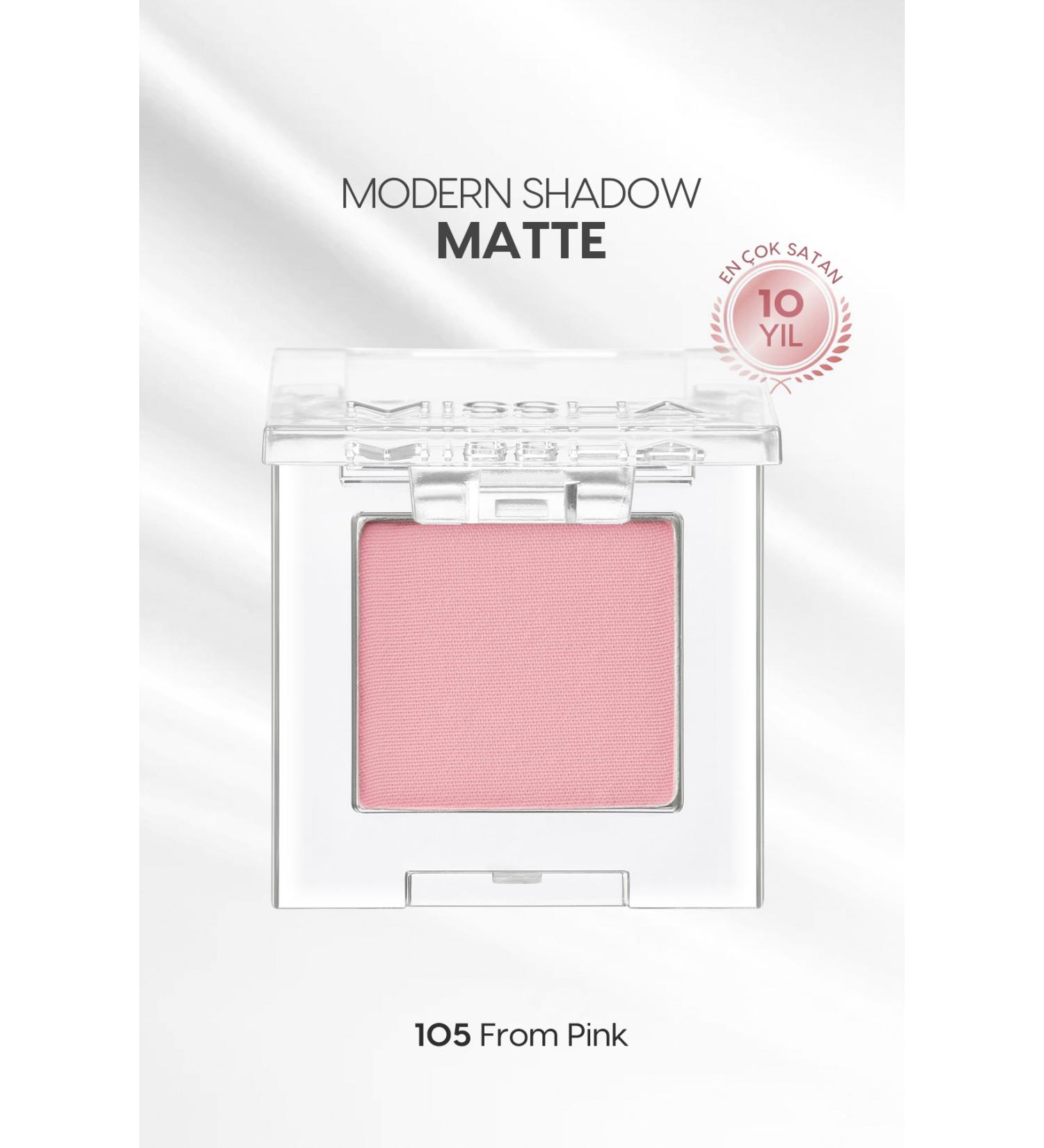 Missha Soft Textured Non-Falling Matte Single Eyeshadow Modern Shadow Matte (105 From Pink) - Buy Online on GoSupps.com