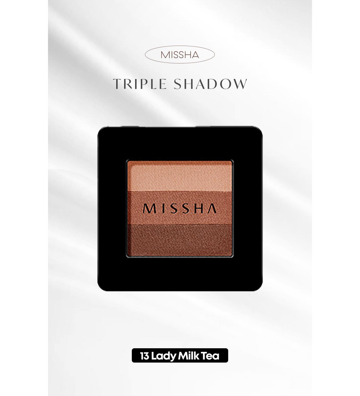 Missha Soft Textured Non-Falling 3 Color Eyeshadow Triple Shadow (NO.13 LADY MILK TEA) - Buy Online on GoSupps.com