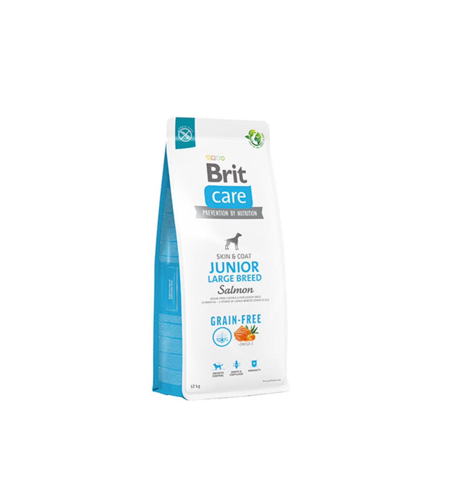 Brit Care Skin Coat Salmon Large Breed Grain Free Puppy Food 12 Kg