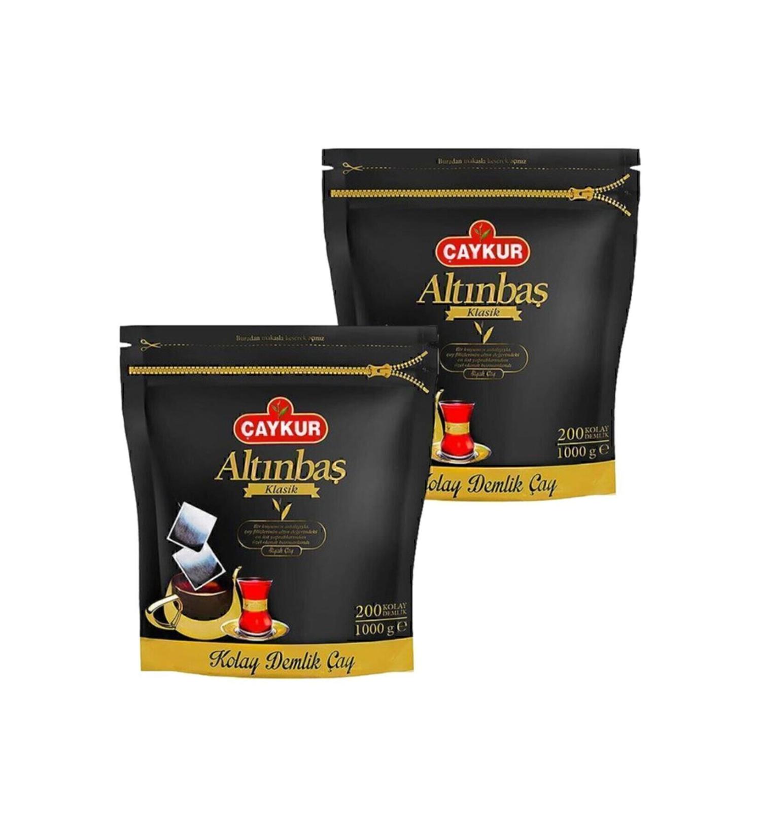 aykur Alt nba Classic Black Teapot Tea Bag 2 Pack 200 X 5 G