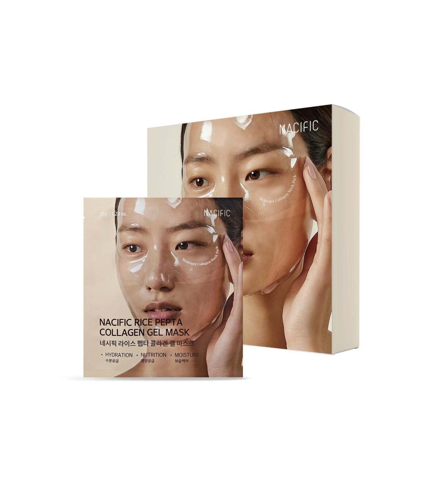 Nacific Rice Pepta Collagen Gel Mask - Transparent Collagen Gel Mask - Buy Online on GoSupps.com