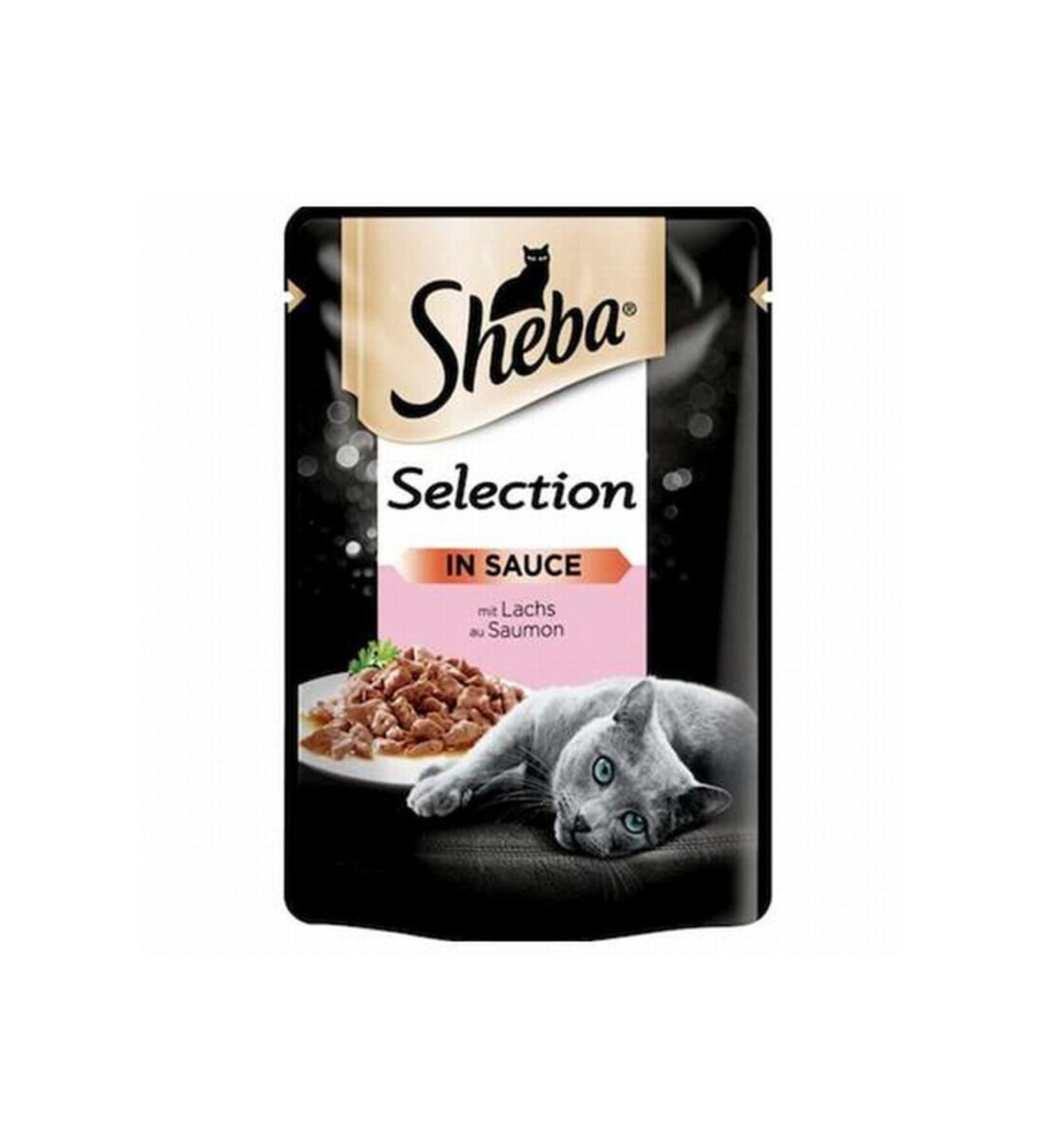 SHEBA Pouch Adult Cat Canned Food with Salmon 6 Pieces 85 gr