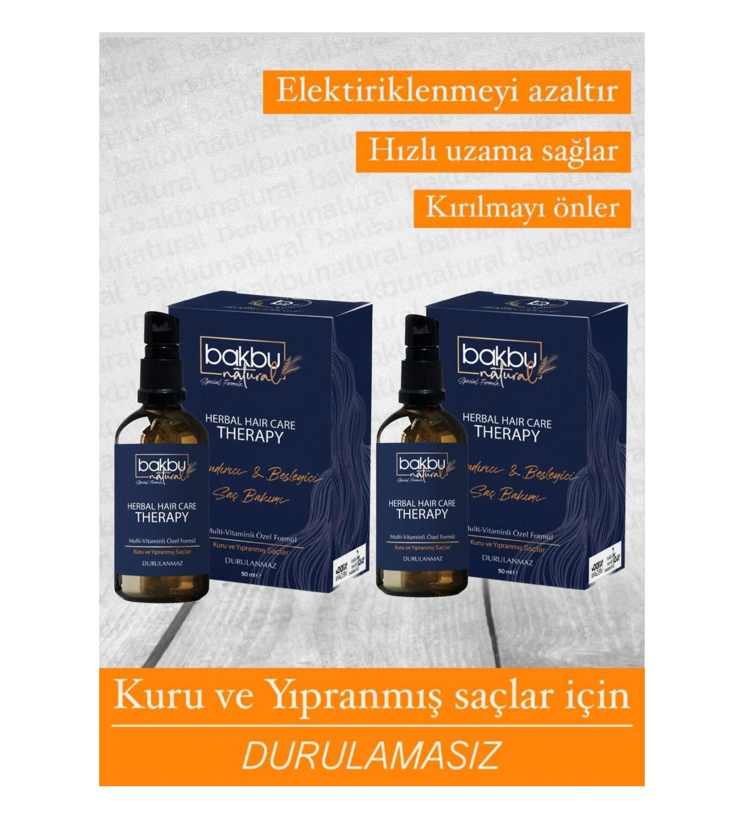 bakbunatural Revitalizing and Nourishing Hair Care Serum 2-PIECE