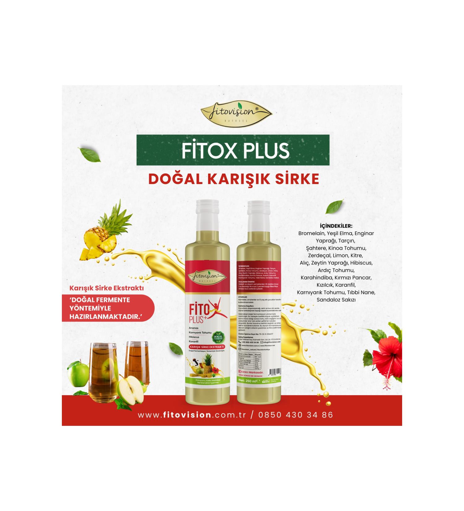 Fitovision Fitox Plus Natural Fermentation Detox Vinegar - Buy Online on GoSupps.com