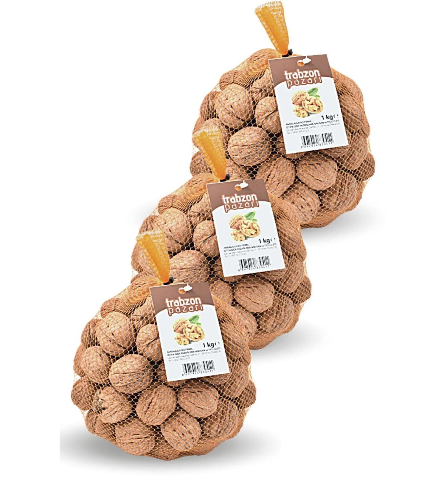 TRABZON PAZARI Local Large Thin Shelled Chandler Walnut 3x1 Kg - Buy Online on GoSupps.com
