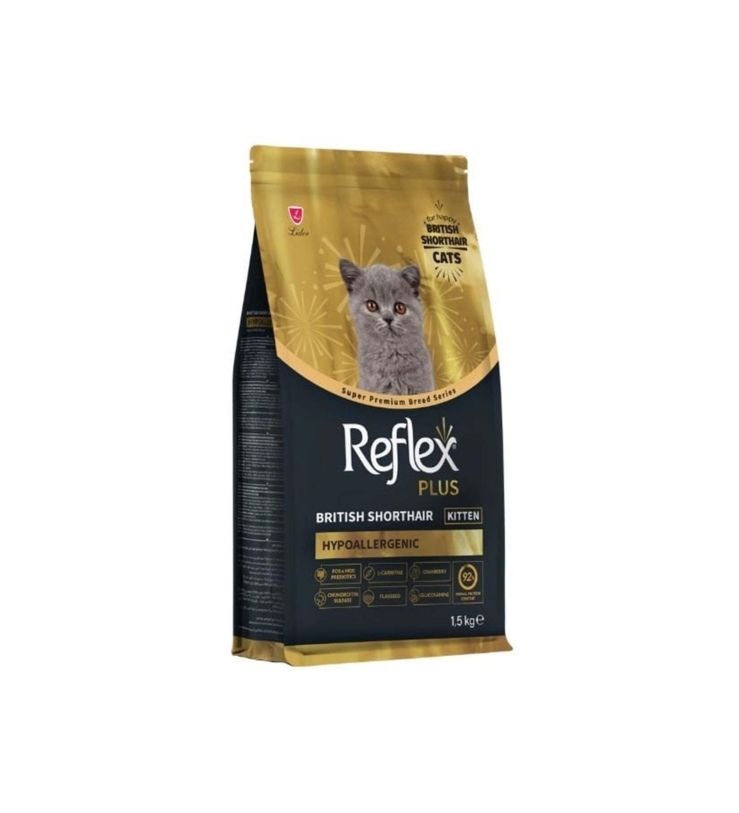 Reflex Plus British Shorthair Chicken and Cranberry Kitten Food 1.5 Kg
