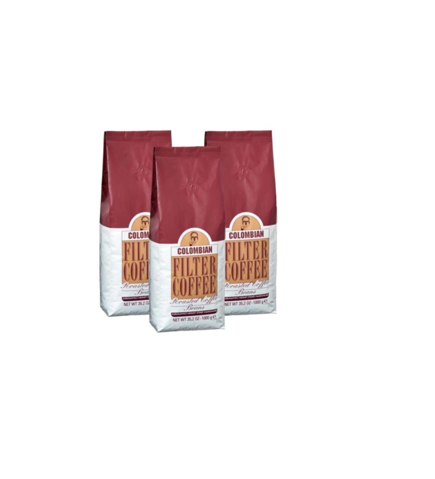 Mehmet Efendi Colombian Coffee Beans 1000gr - 3 Pieces