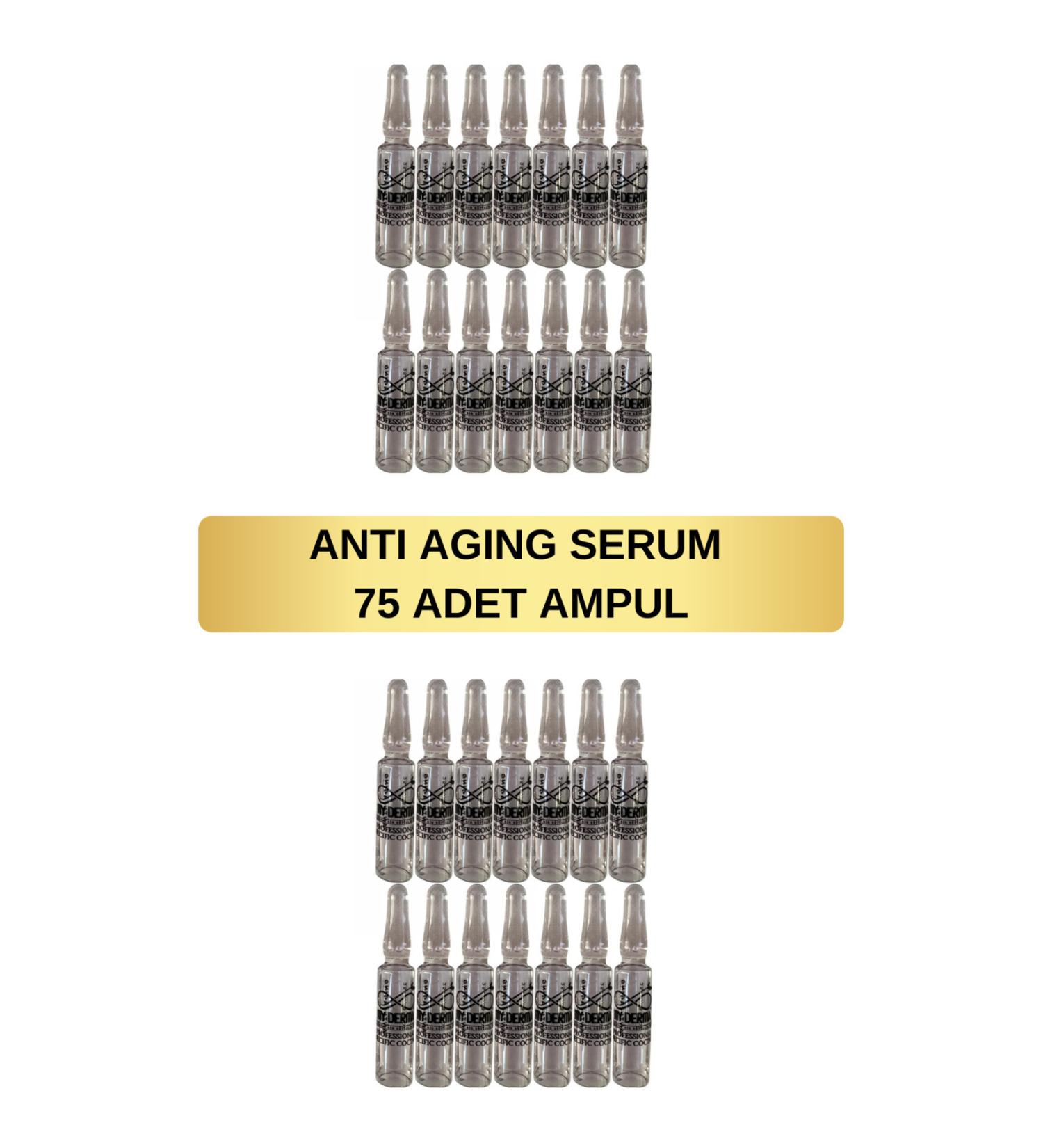 MYDERMA Anti Aging Skin Serum Hyaluronic Acid Natural Botox Effect Anti Wrinkle and Sagging 75x2.5ml - Buy Online on GoSupps.com