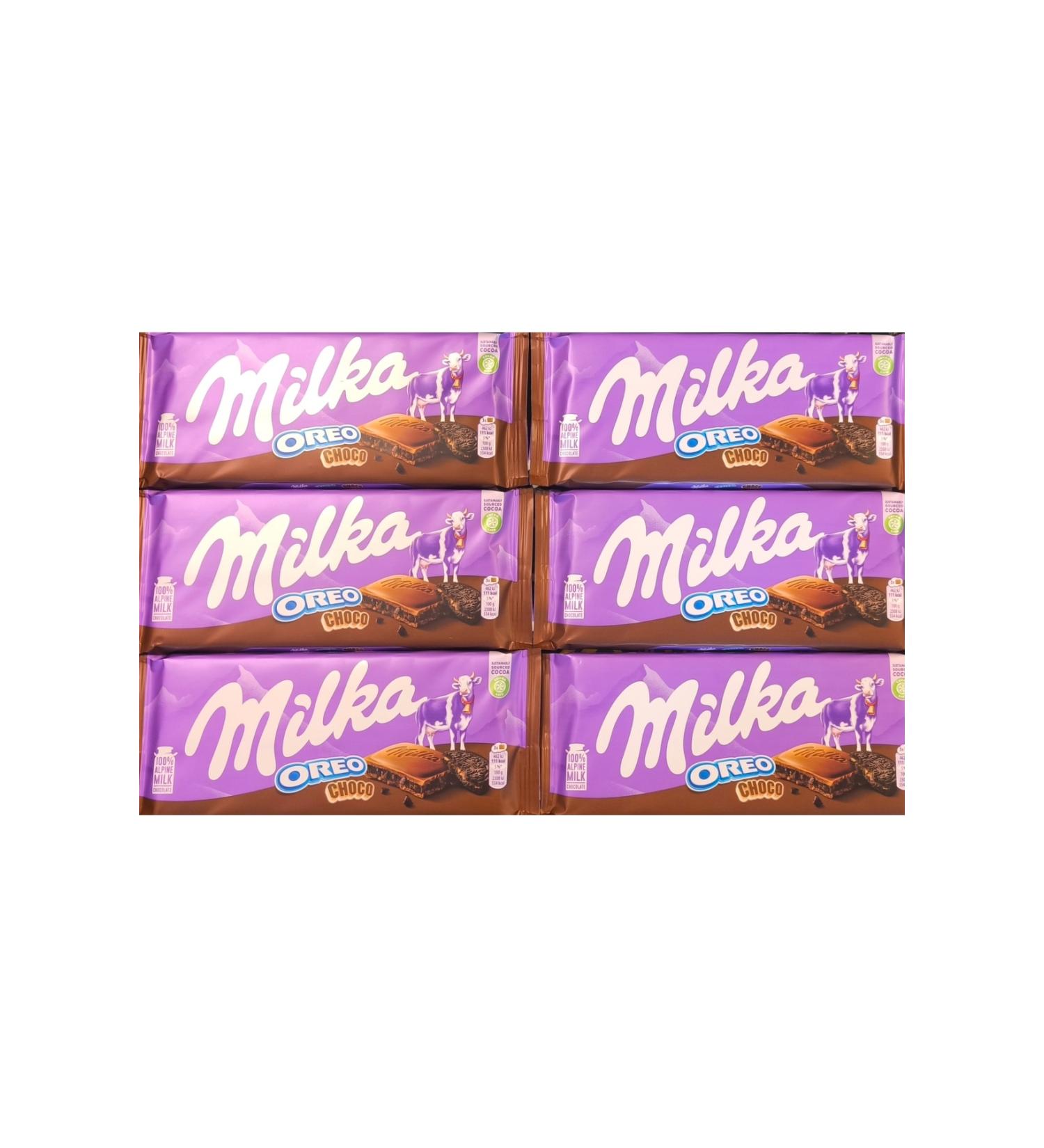 Milka Oreo Choco Tablet 100 Grams x 6 Pieces Total 100 Grams