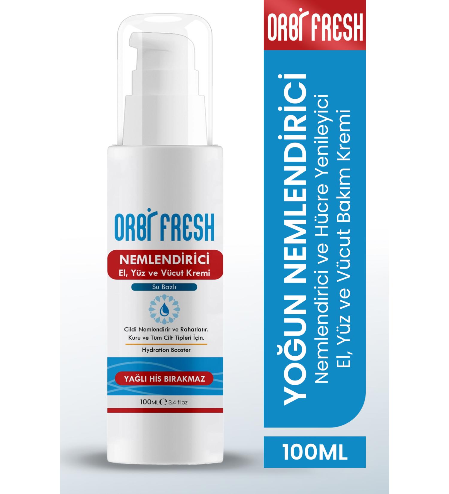 ORBIFRESH Intensive Moisturizing Hand Face Body Care Cream Water Based Does Not Leave Oily Feeling 100ml - Buy Online on GoSupps.com