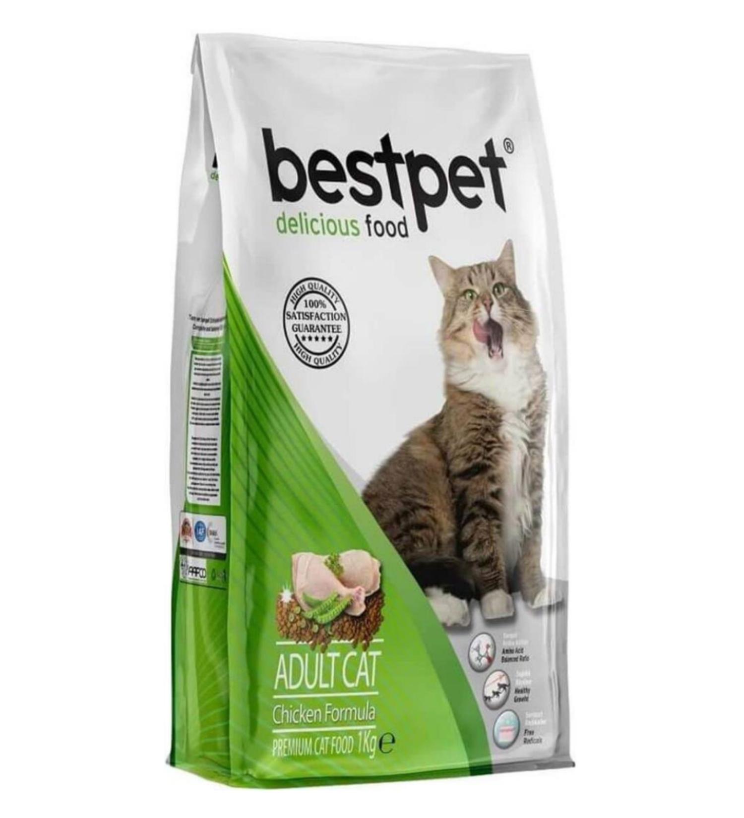 Bestpet Adult Cat Food with Chicken and Rice 1kg