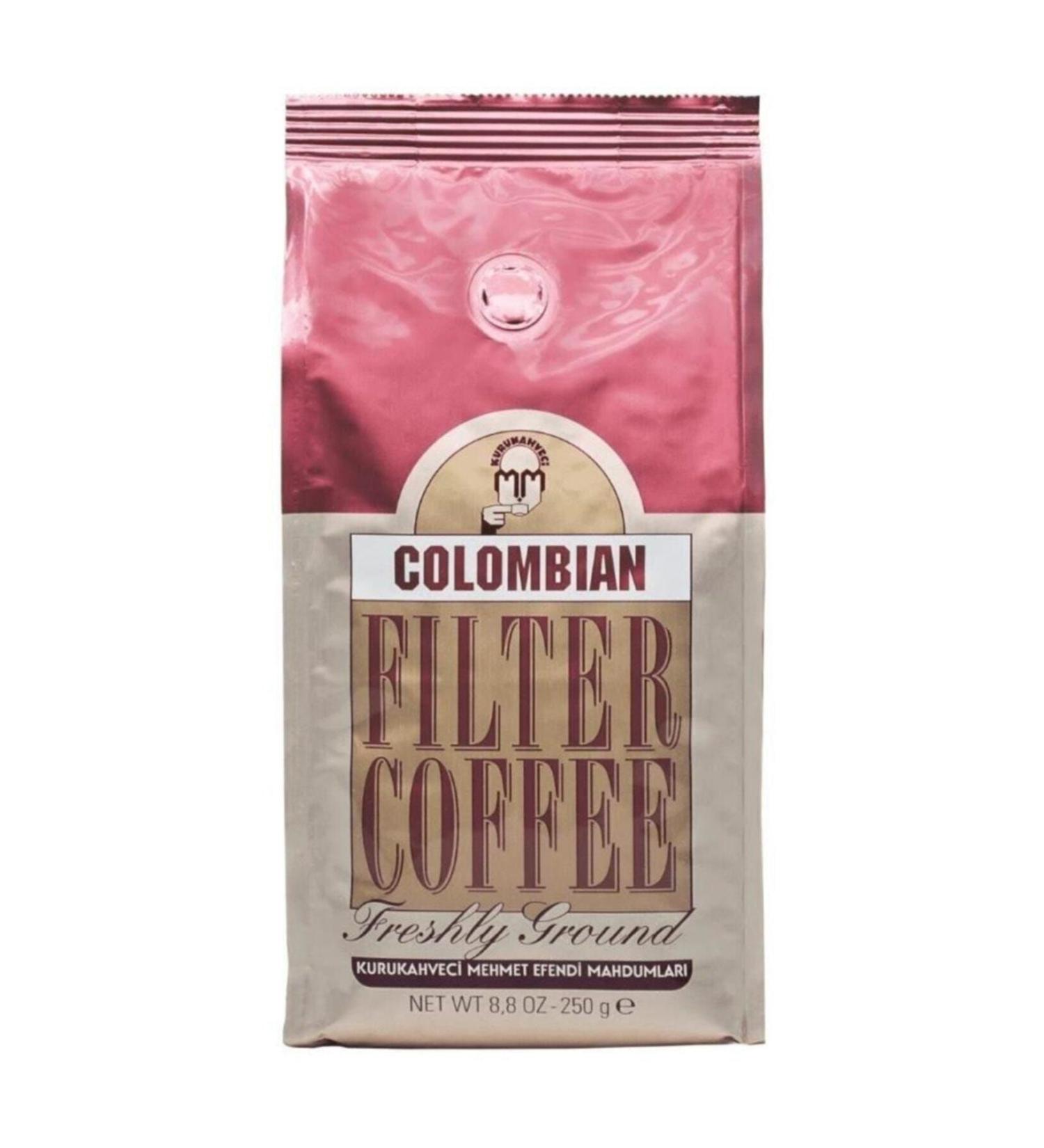 Mehmet Efendi Colombian Filter Coffee 250gr - Foil Packaging - 6 Pieces