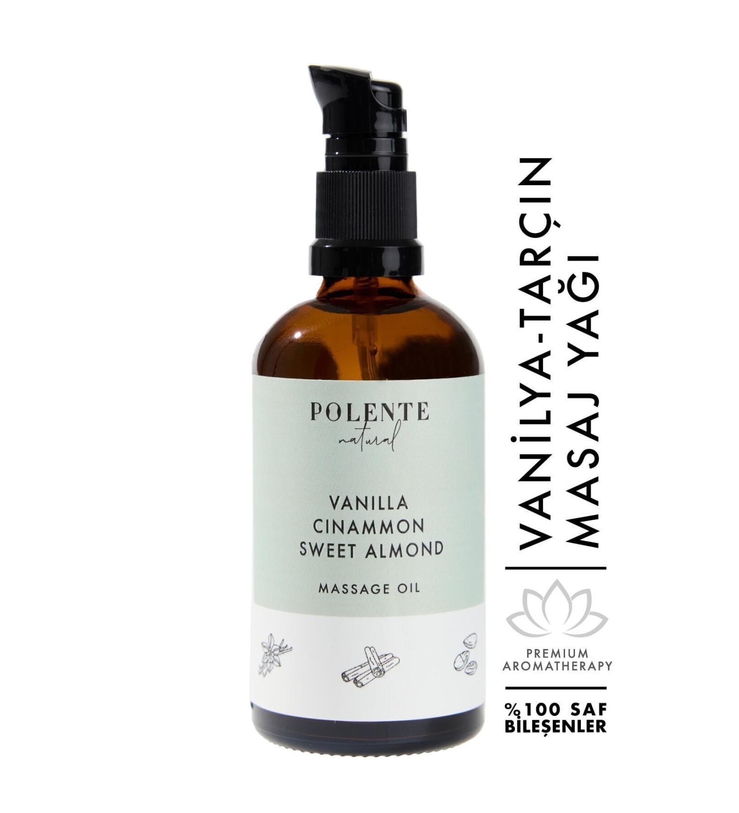 Polente Natural Cinnamon & Vanilla Energizing Massage Oil (100 ML) - Buy Online on GoSupps.com