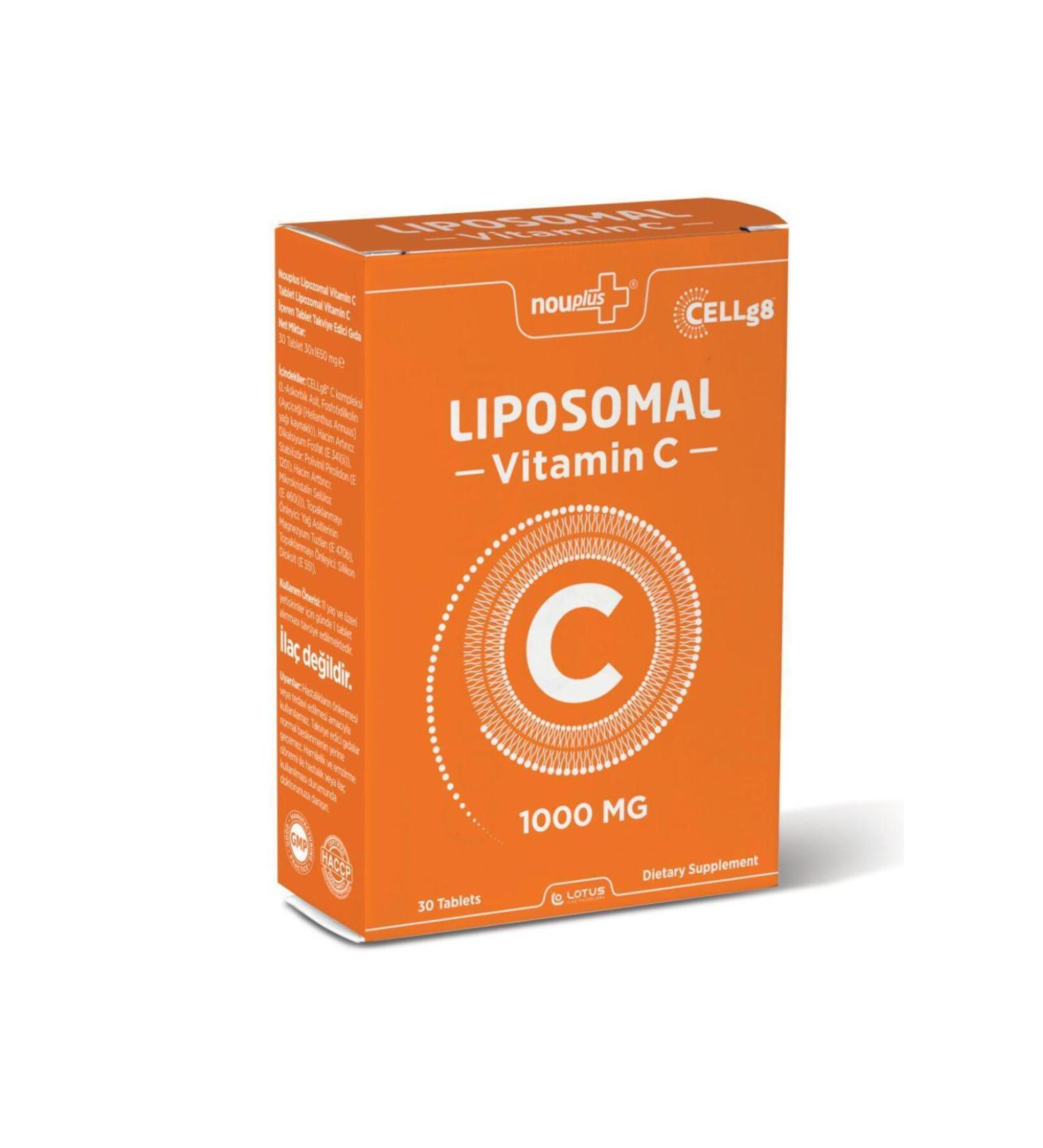 Nouplus Liposomal Vitamin C 1000mg 30 Tablets