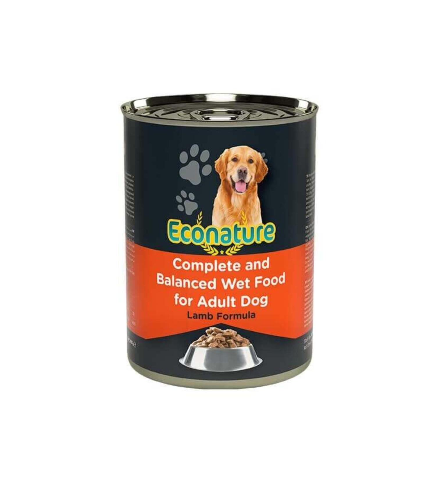 Econature Adult Lamb Adult Dog Canned Food 400 Gr
