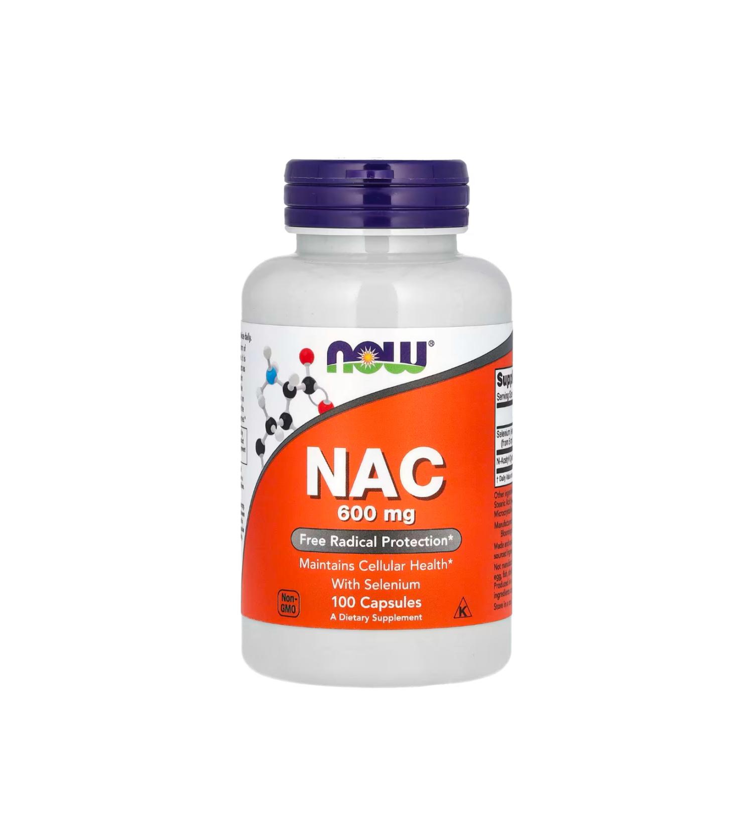 Now Foods NAC 600 mg 100 Veg Capsules