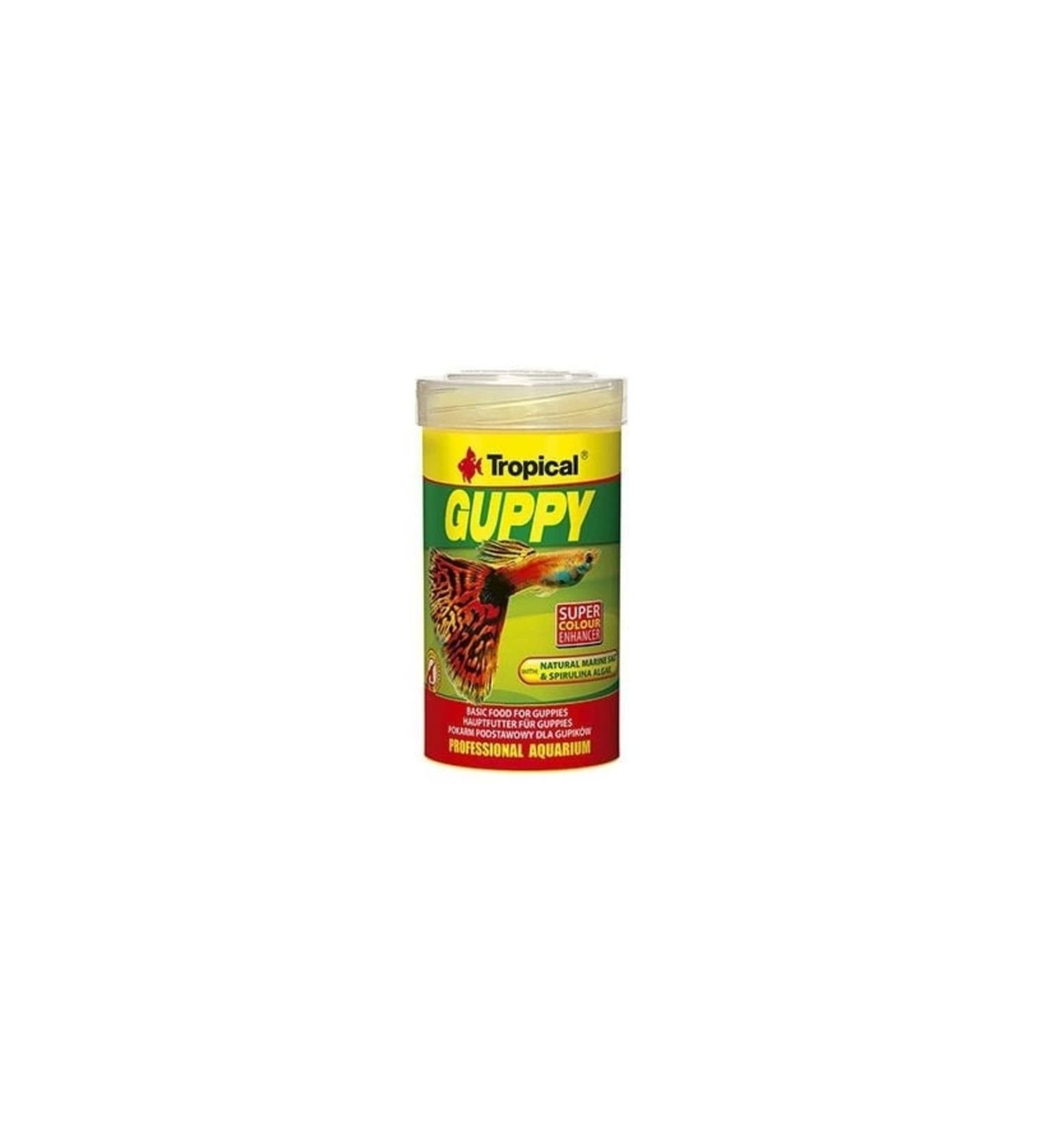 Tropical Guppy Flake Fish Food for Guppy Fish 250 ml 50 gr